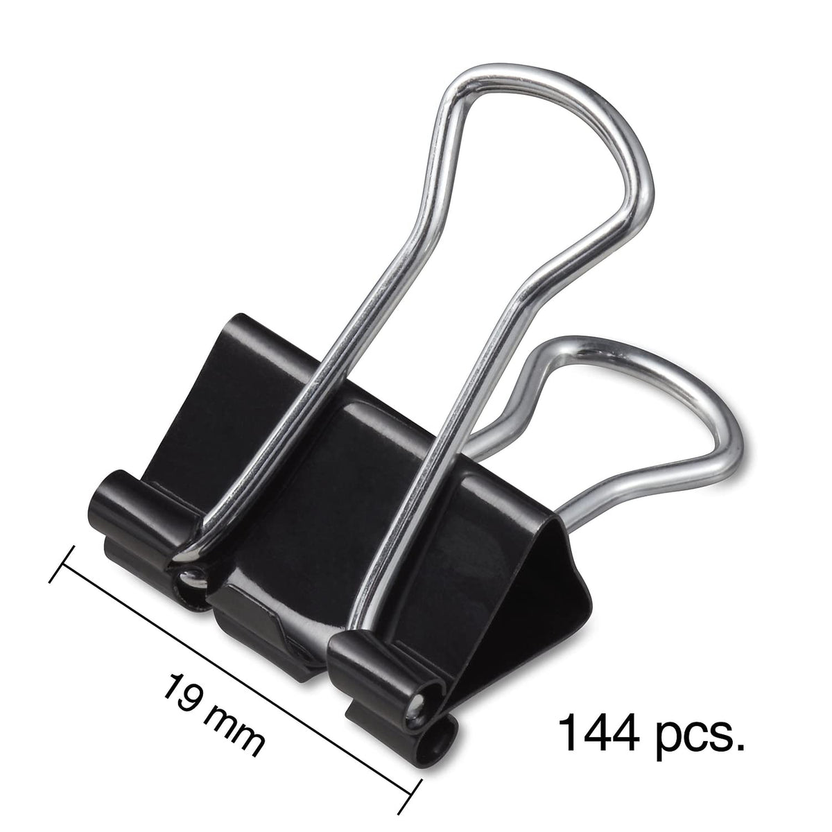 Staples Binder Clips, Small Size, 0.75 Inch Width, Black, 432-Pk
