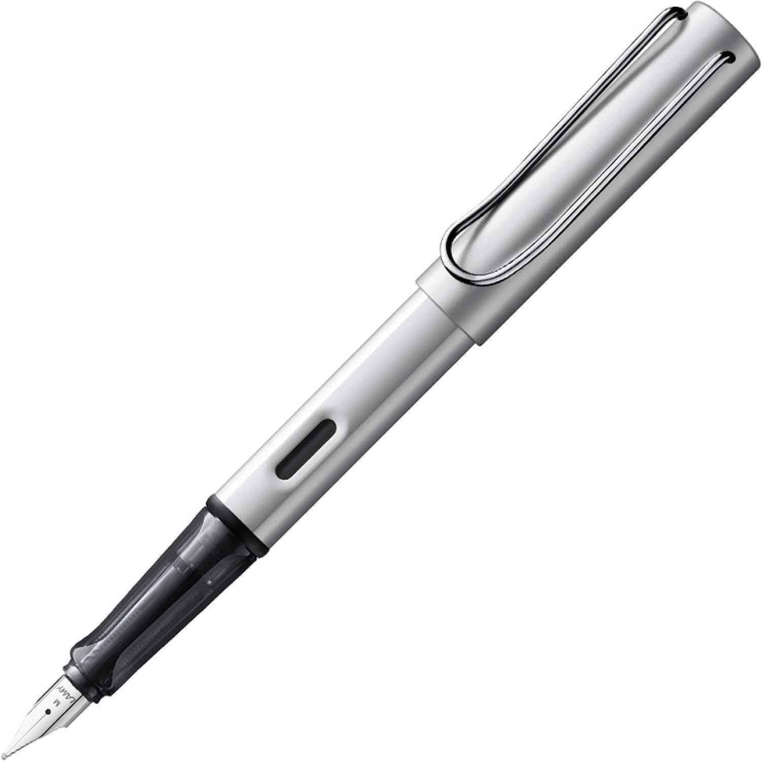LAMY AL-star whitesilver - Fountain Pen with ergonomic grip & polished steel nib in size F