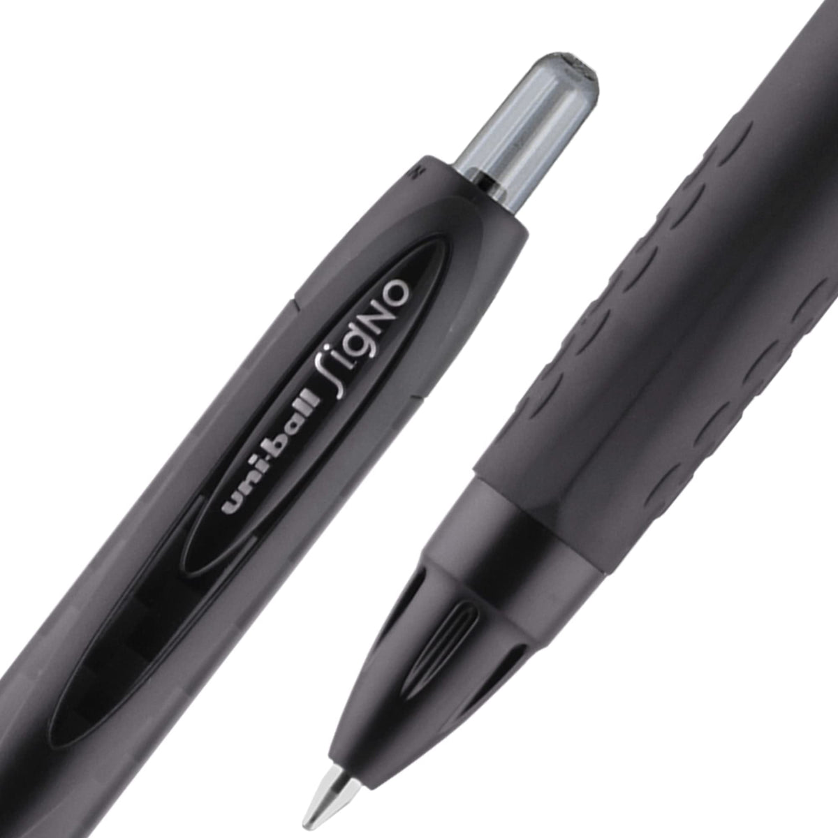 Uniball 307, 0.7mm Medium Point Gel Pens 12 Pack Black Colored Pens, Pens Fine Point, Smooth