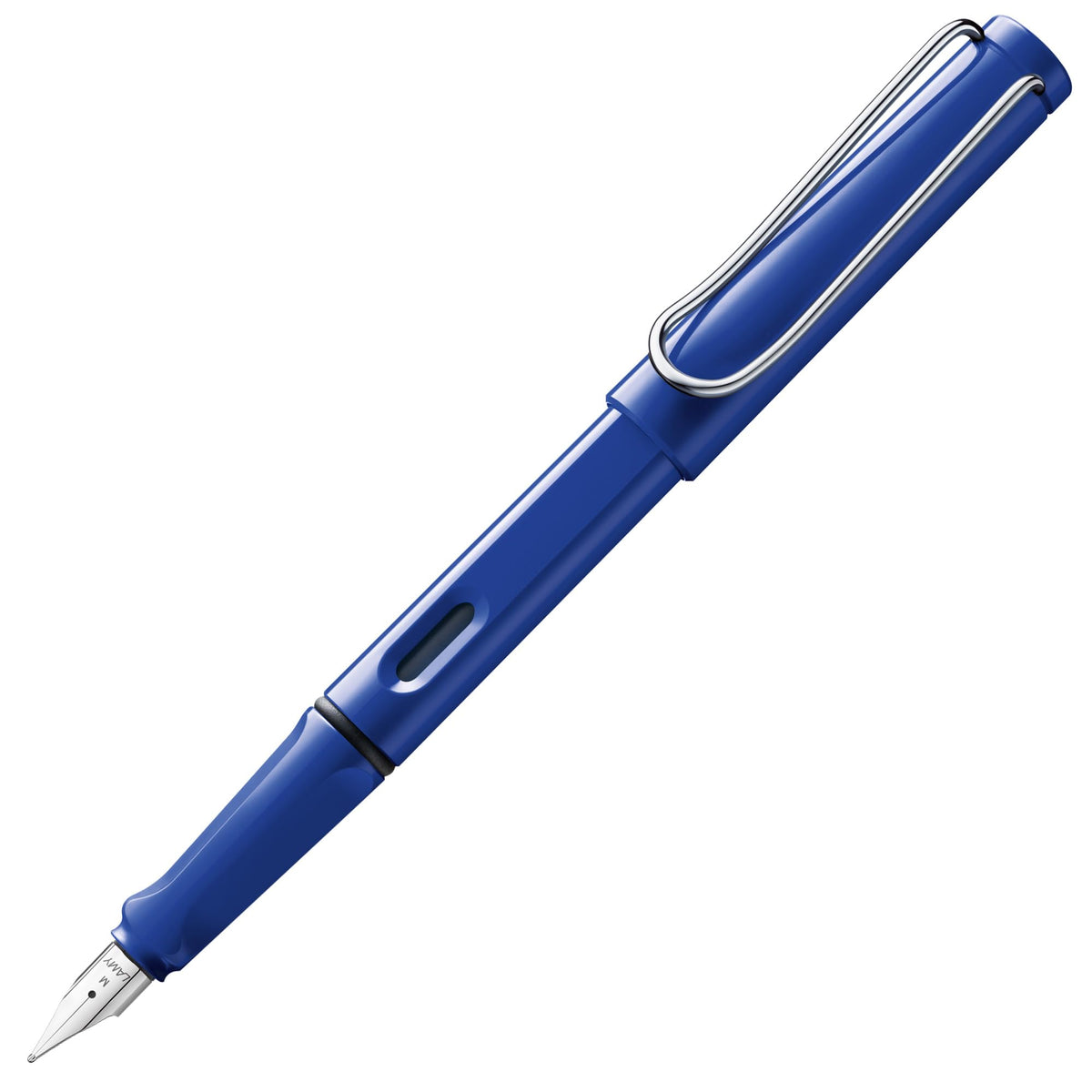 LAMY safari blue - Fountain Pen with ergonomic grip & polished steel nib in size B - ideal for any