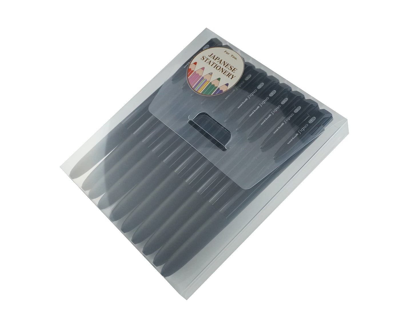 Uni-ball RT1, Retractable Gel Ink Pen,0.28mm, Black Ink,10 Pcs with MIYABI Stationery Store