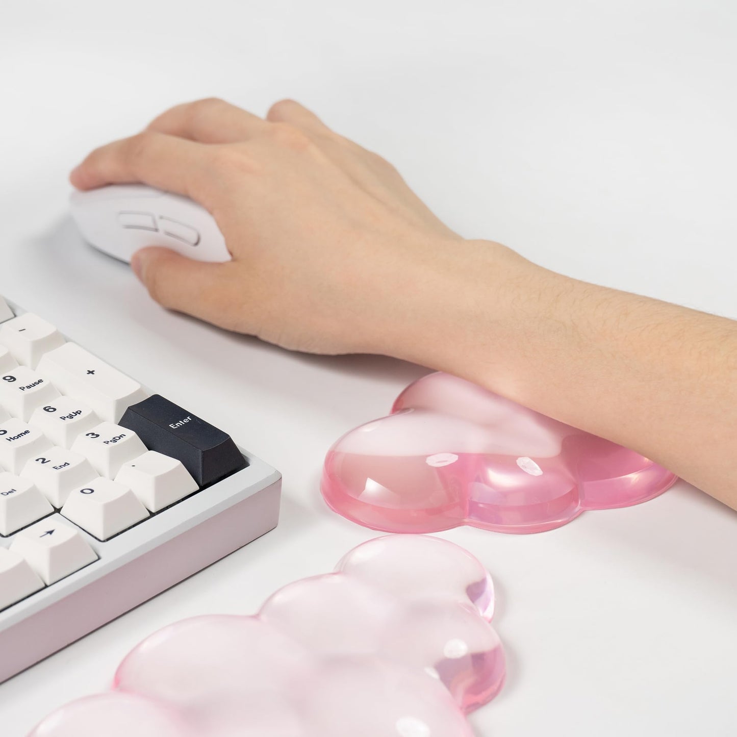 Gel Keyboard and Mouse Wrist Rest, Cloud Wrist Pad for Computer Keyboard