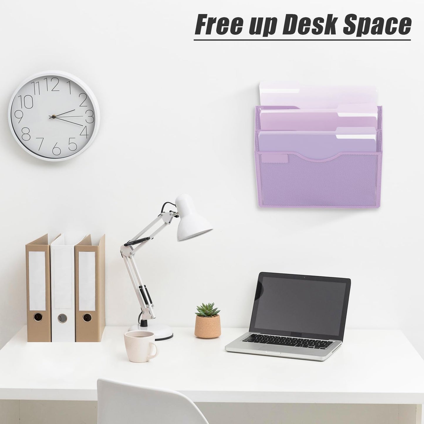 EASEPRES 3 Pocket Mesh Hanging Wall File Organizer, Wall Mounted Mail Paper Document Folder Holder