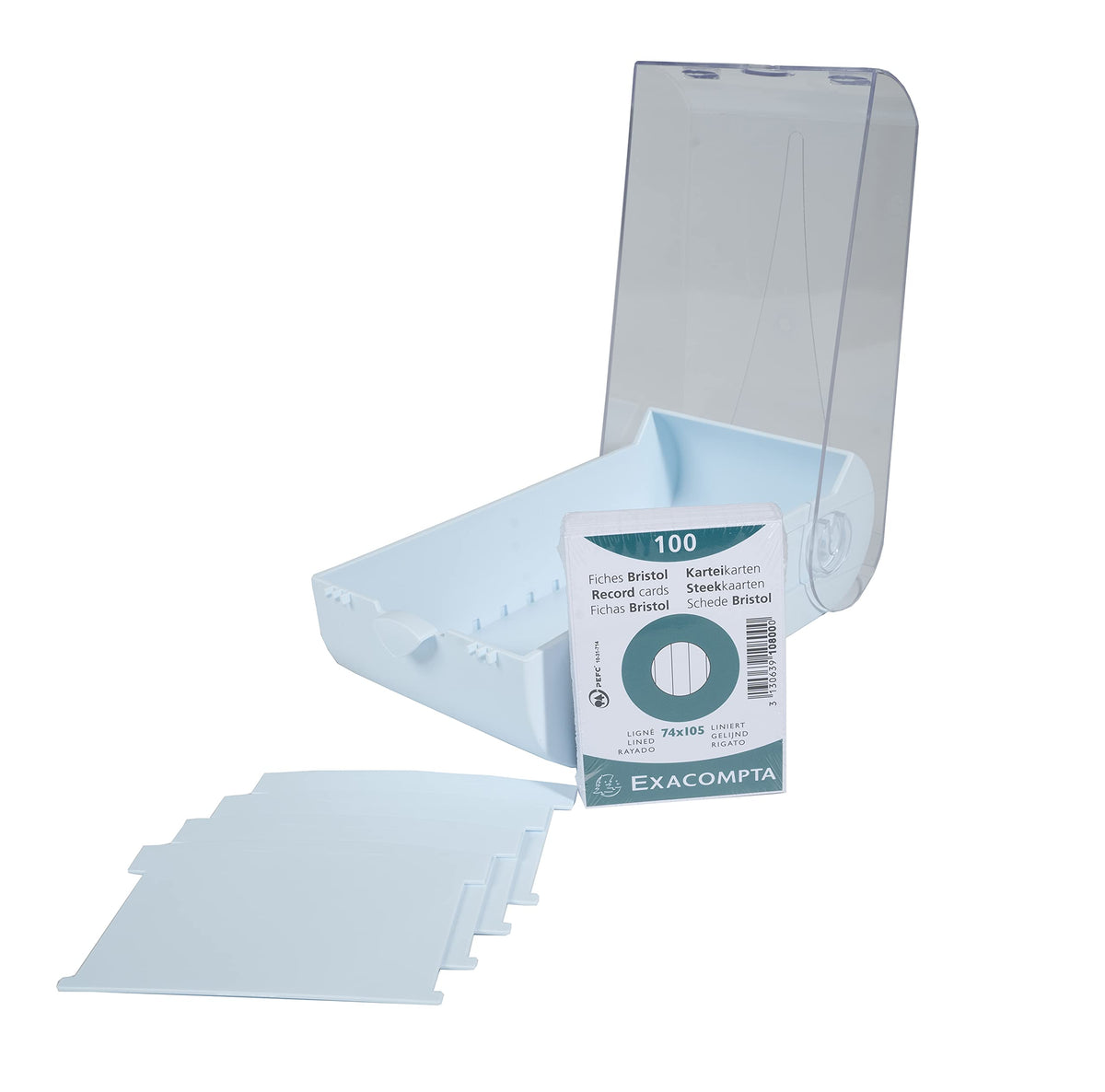 Exacompta Bunnybox 5346223D Flash Card File DIN A7 Landscape Including 100 Index Cards Original