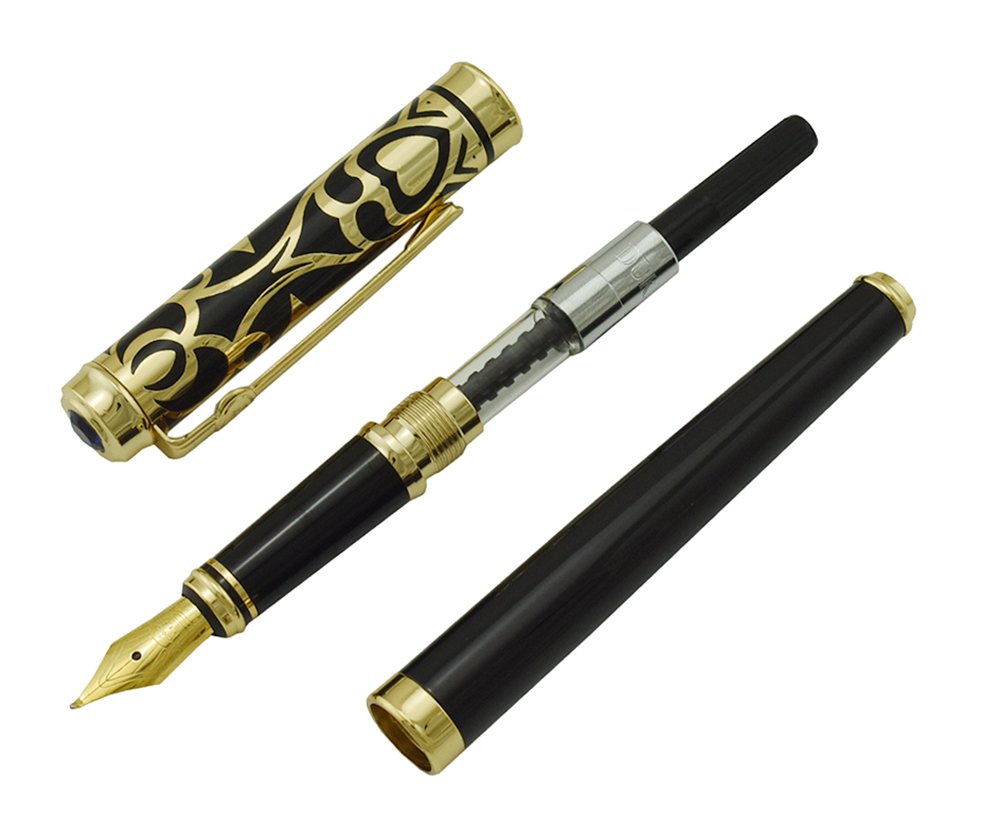 Lanxivi Duke Sapphire Fude Pen Calligraphy Fountain Pen Fine to Broad Size for Signature and Art