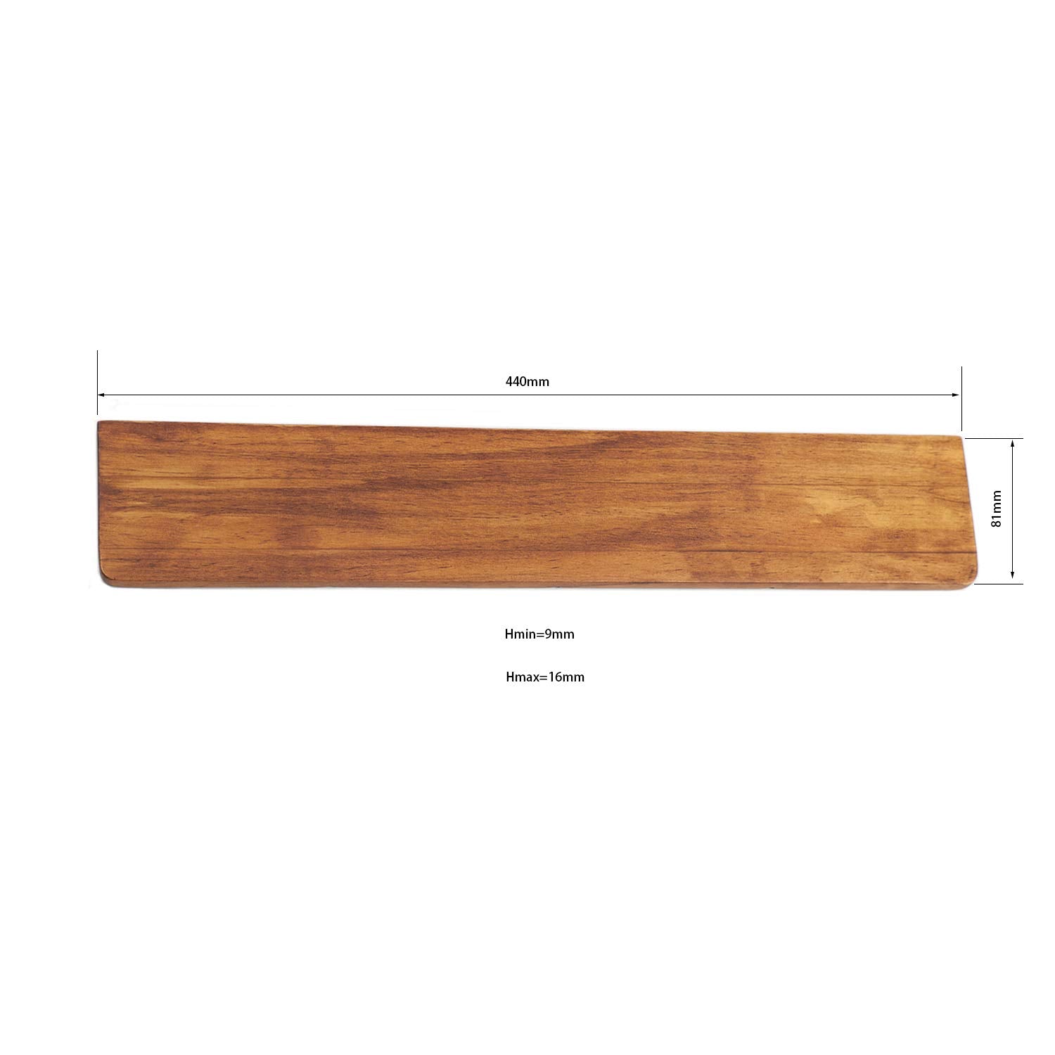 YMDK Full Size Wrist Rests Pine Wood for 104 108 Mechanical Gaming Keyboard Typing Wrist Support