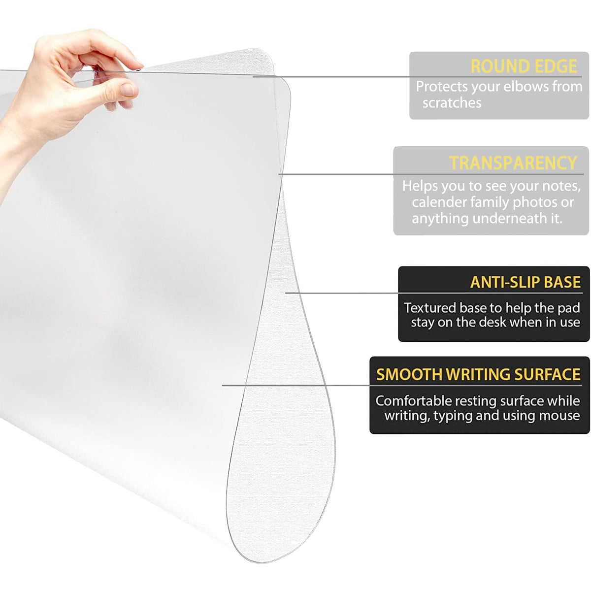 Gel Cloud Keyboard and Mouse Wrist Rest Set Cloud Silicone Clear Mouse Pad with Wrist Rest Extended
