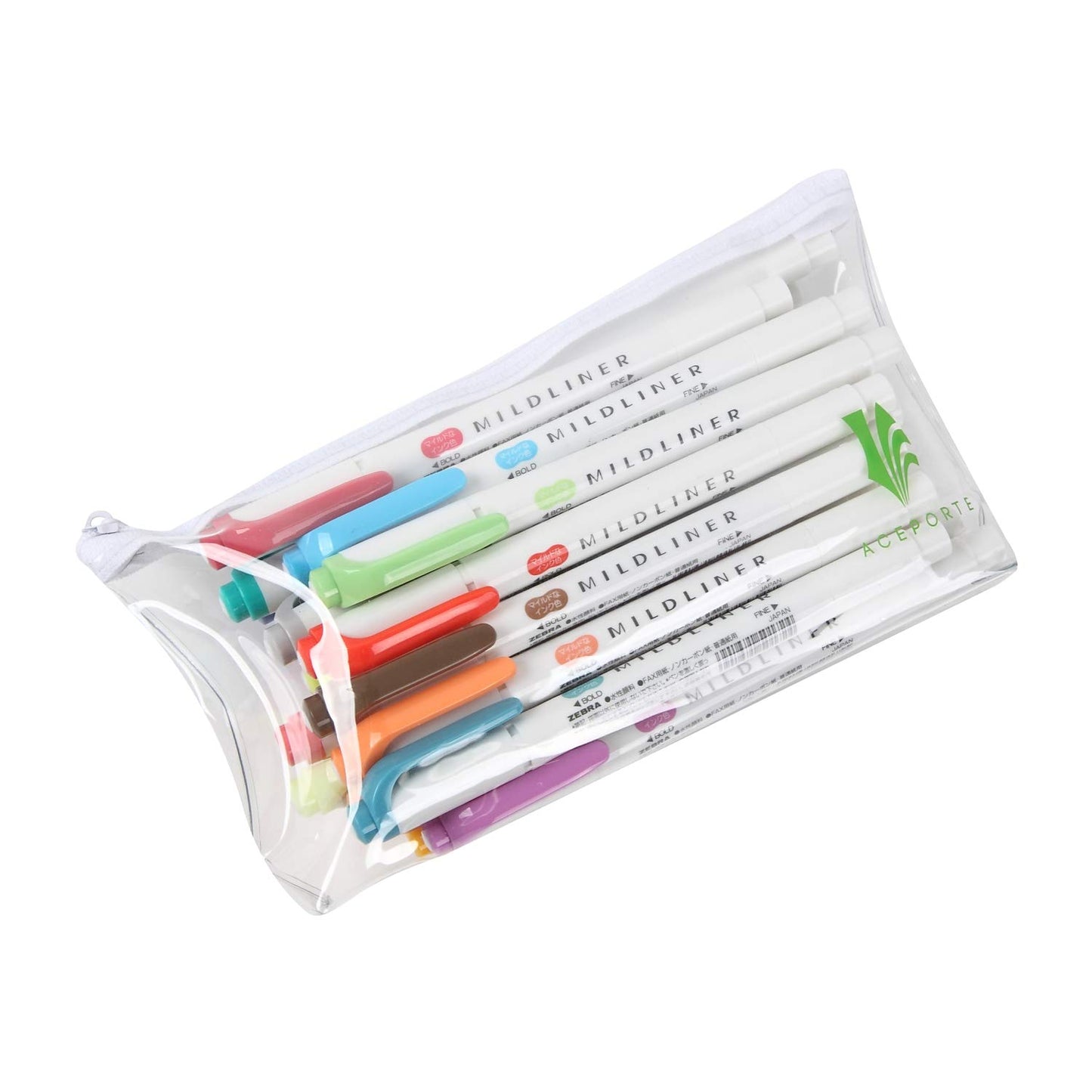 ZEBRA MILDLINER Highlighter pen markers, 7-Pack (WKT7-5C / WKT7-5C-NC / WKT7-5C-RC / WKT7-N-5C /