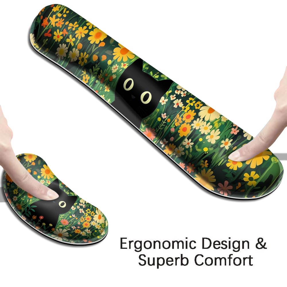 Desk Mat, Large Gaming Mouse Pad with Wrist Rest, 4 in1 XXL Mouse pad+Keyboard Wrist Rest+Mouse Pad