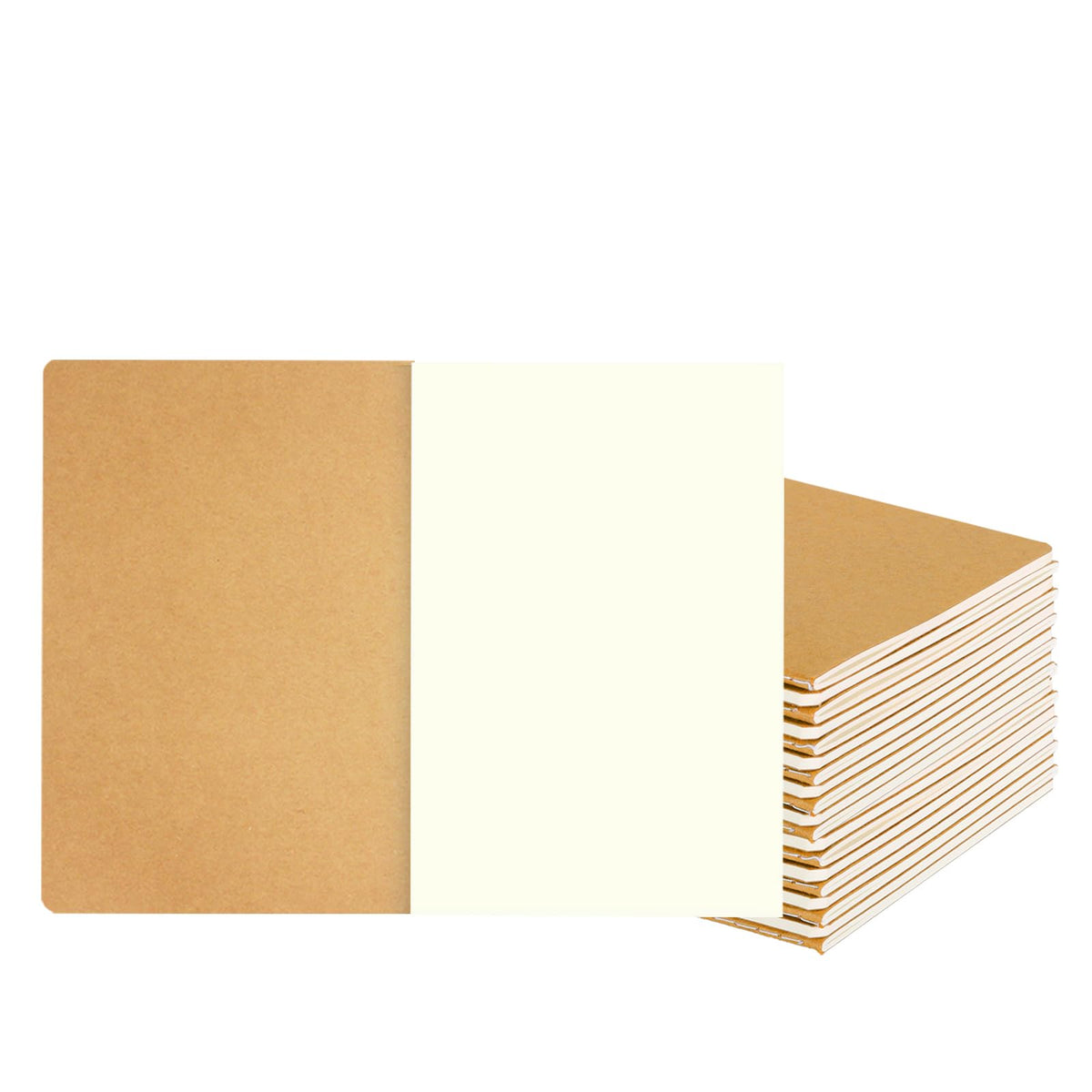zmybcpack 24 Pack Journal Notebook Blank Sketch Notebooks for Travelers, Students, Office - Diary