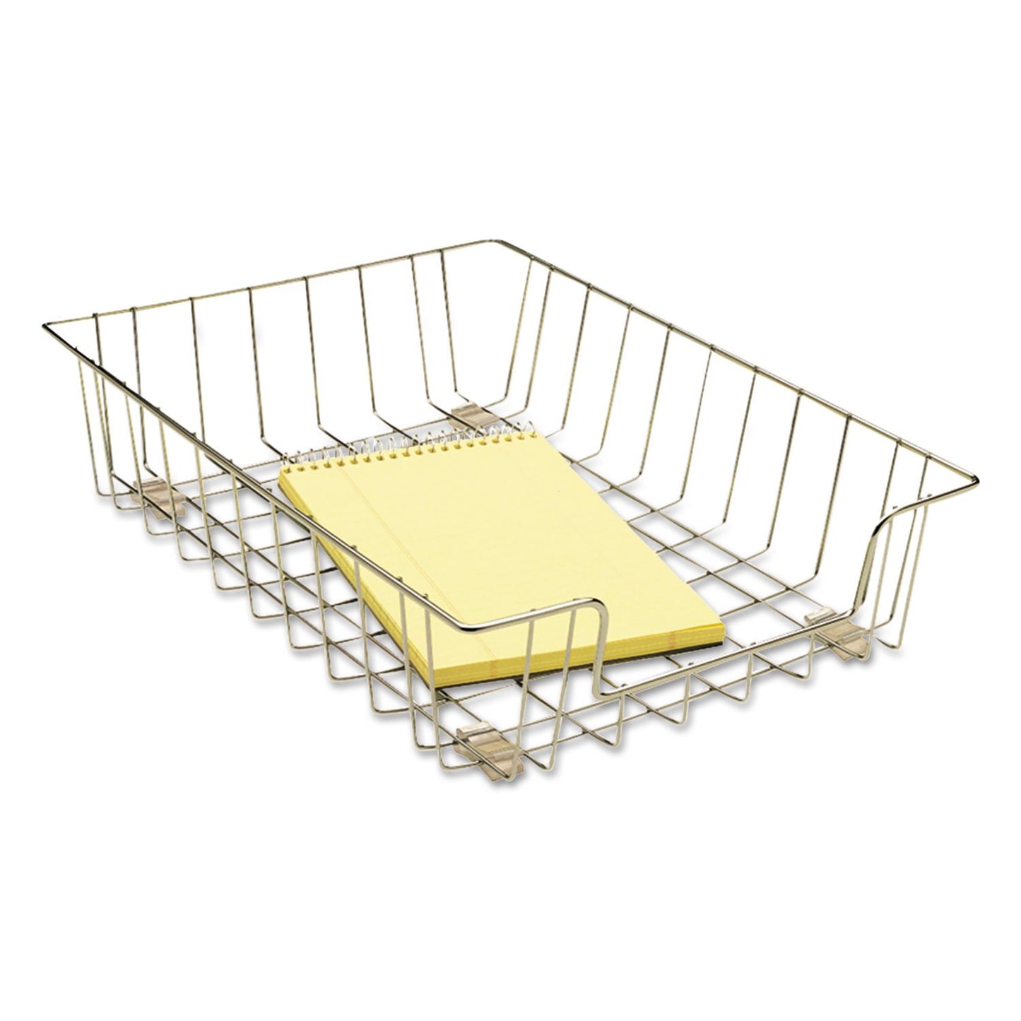 Fellowes Workstation 3" Letter Desk Tray Organizer, Wire, Silver (60012)