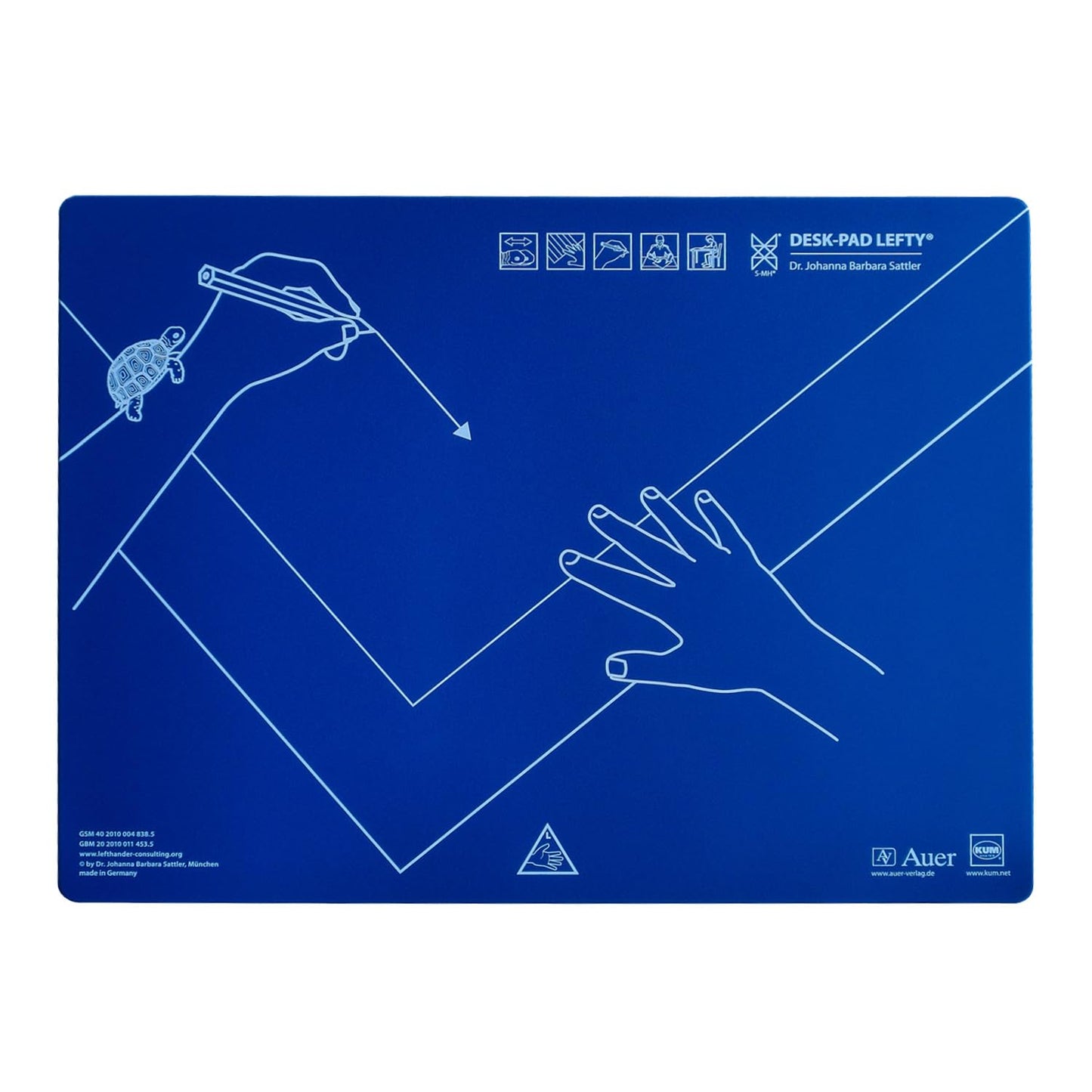 Kum 906.01.19 Plastic Desk Pad, Lefty