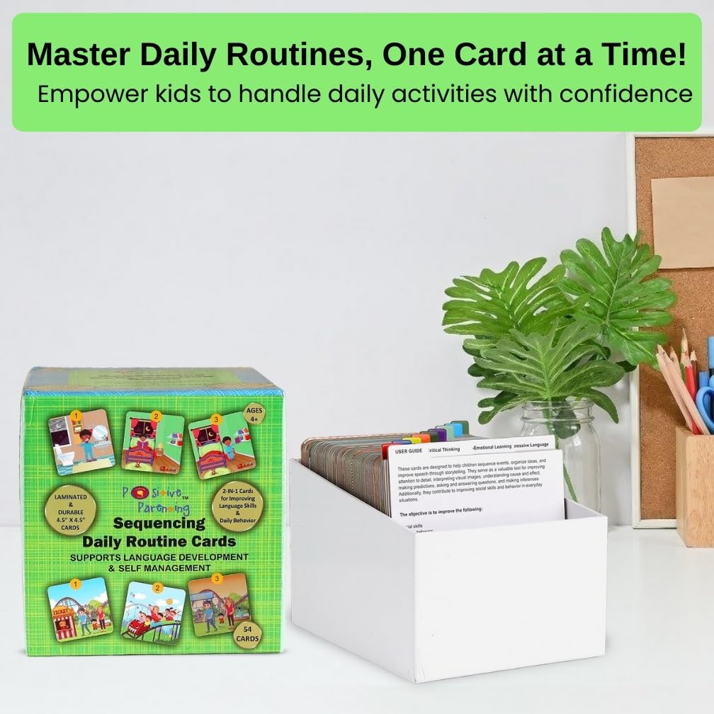 Sequencing Daily Routine Conversation Cards | Learning Material for Social Skills & Emotional