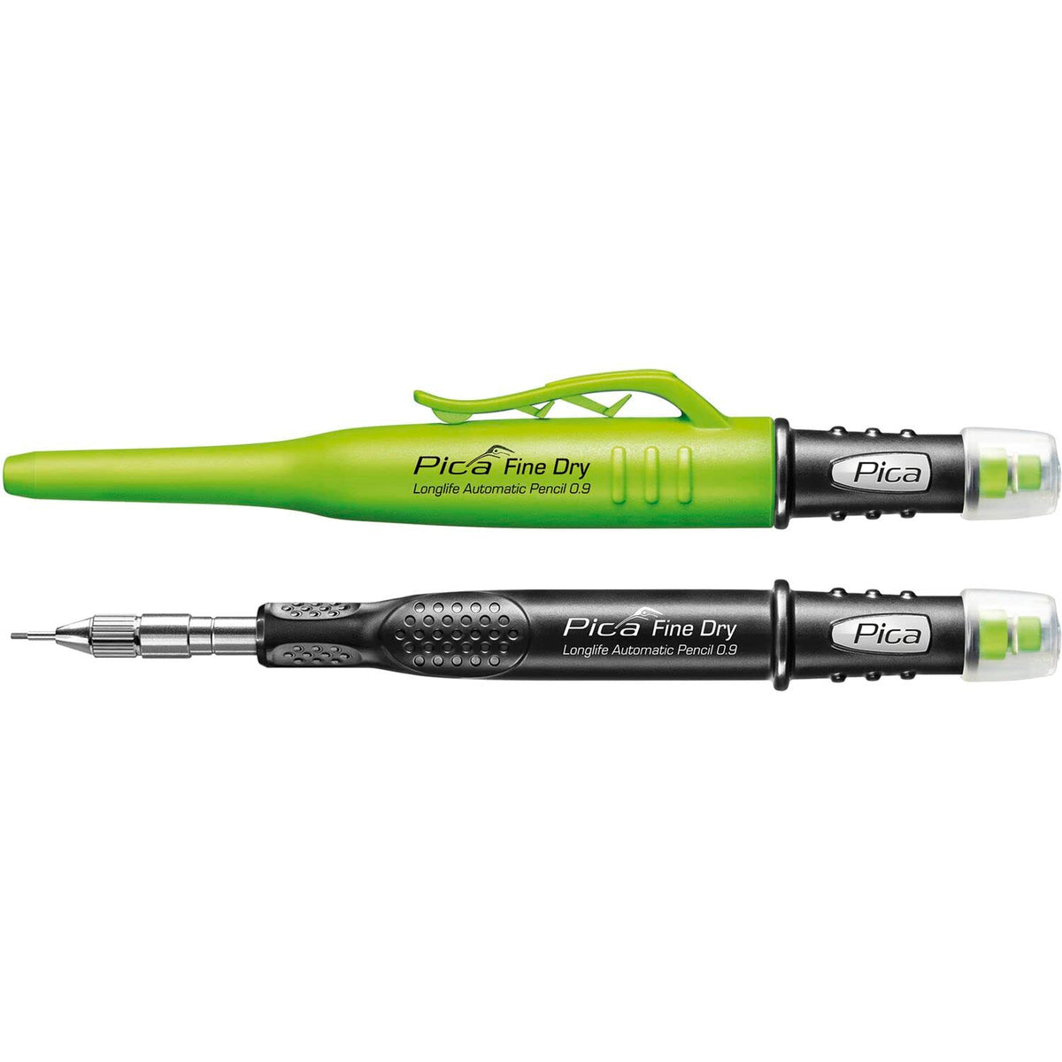 vasalat Pica Deep Hole Marker Fine-Dry 0.9, Pencil Drill Hole Marker 7070 with 5 Graphite Leads HB