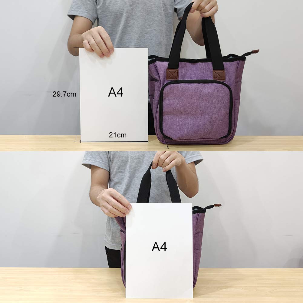 SumDirect Yarn Bag, Knitting Organizer Tote Bag Portable Storage Bag for Yarns, Carrying Projects