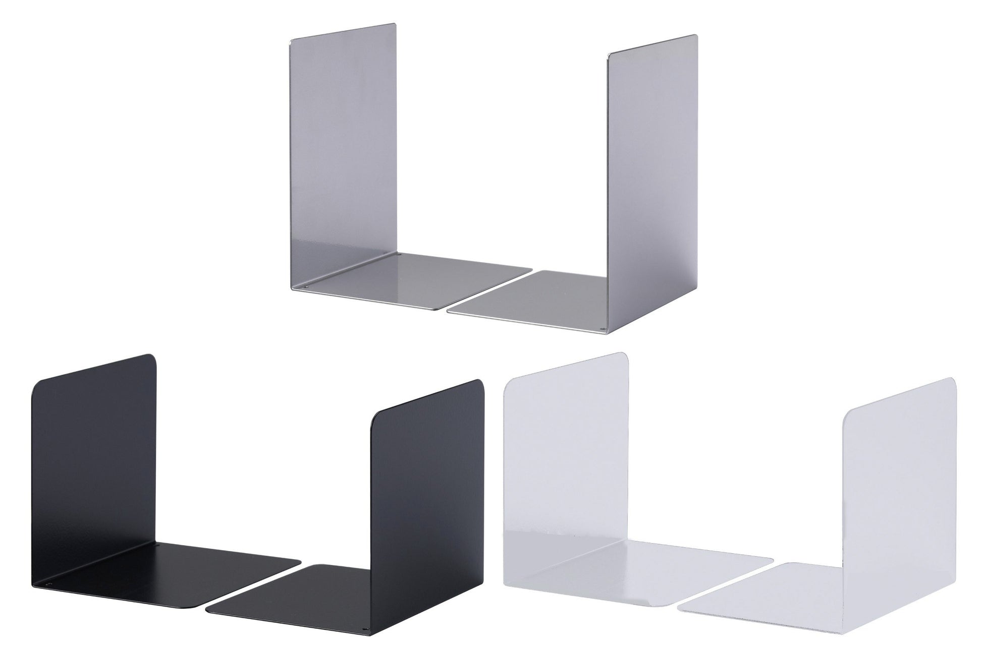 Durable S Size Bookends - Black