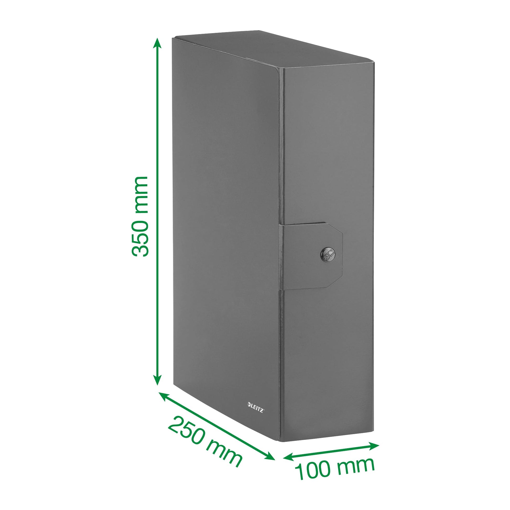 Leitz Press Stud Closure Box File,Plastic-Coated, 25 x 35 cm Dorso 10 cm Aquamarine