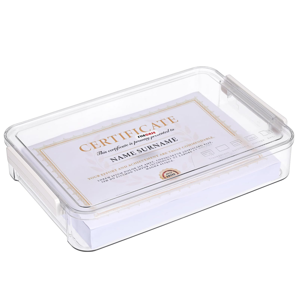 BTSKY 1 Pack Plastic Storage Containers with Lids, Portable Project Case