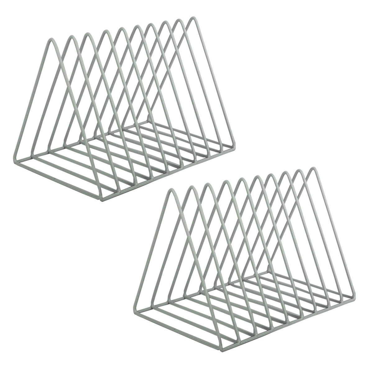 EASEPRES Vinyl Record Holder Storage, 9 Slot Metal Magazine Book Album Display Rack, Stylish