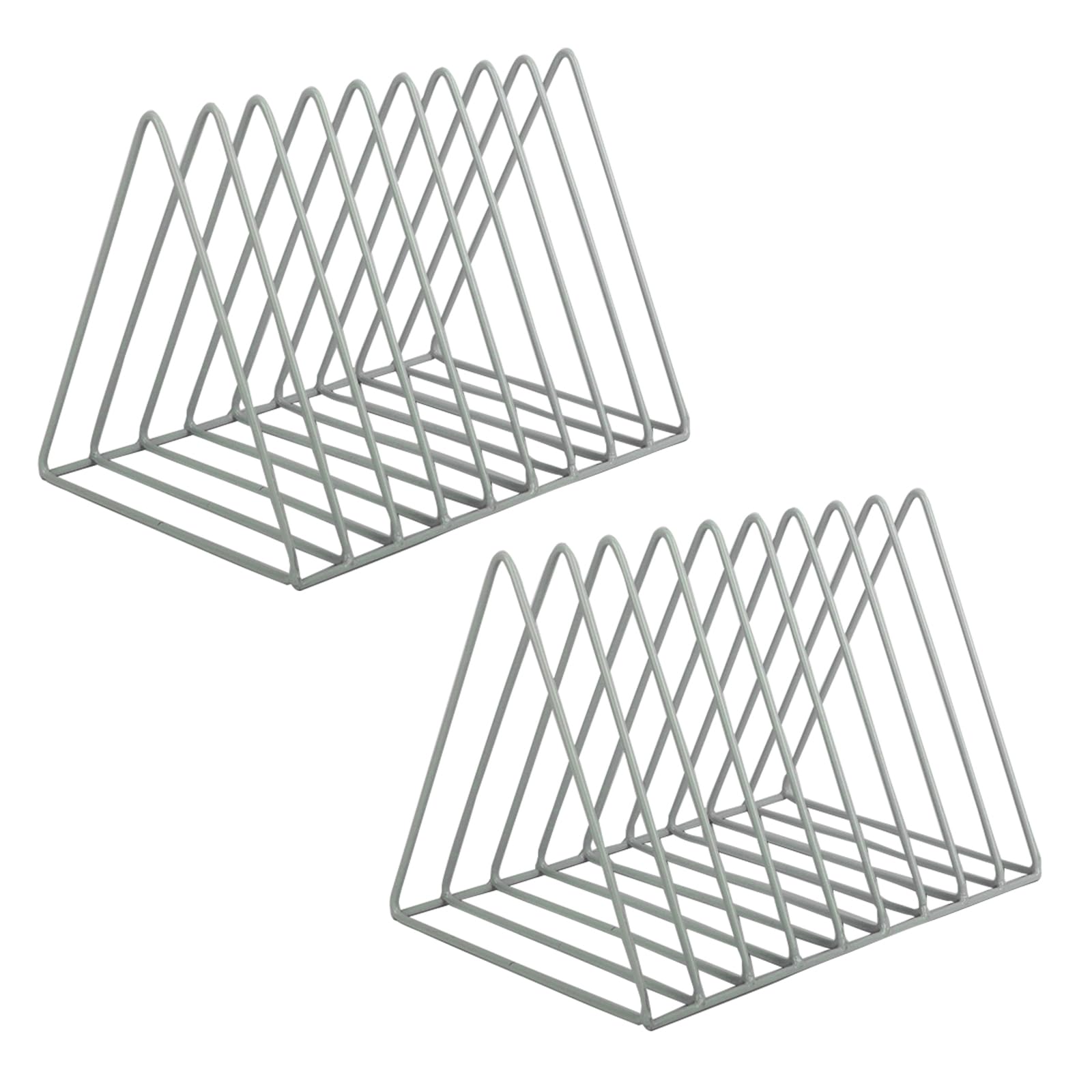 EASEPRES Vinyl Record Holder Storage, 9 Slot Metal Magazine Book Album Display Rack, Stylish