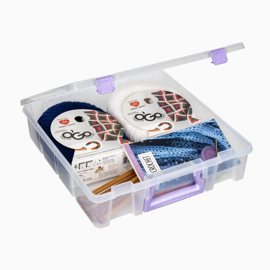 ArtBin Essentials 12 x 12 One-Compartment Craft Box, Clear