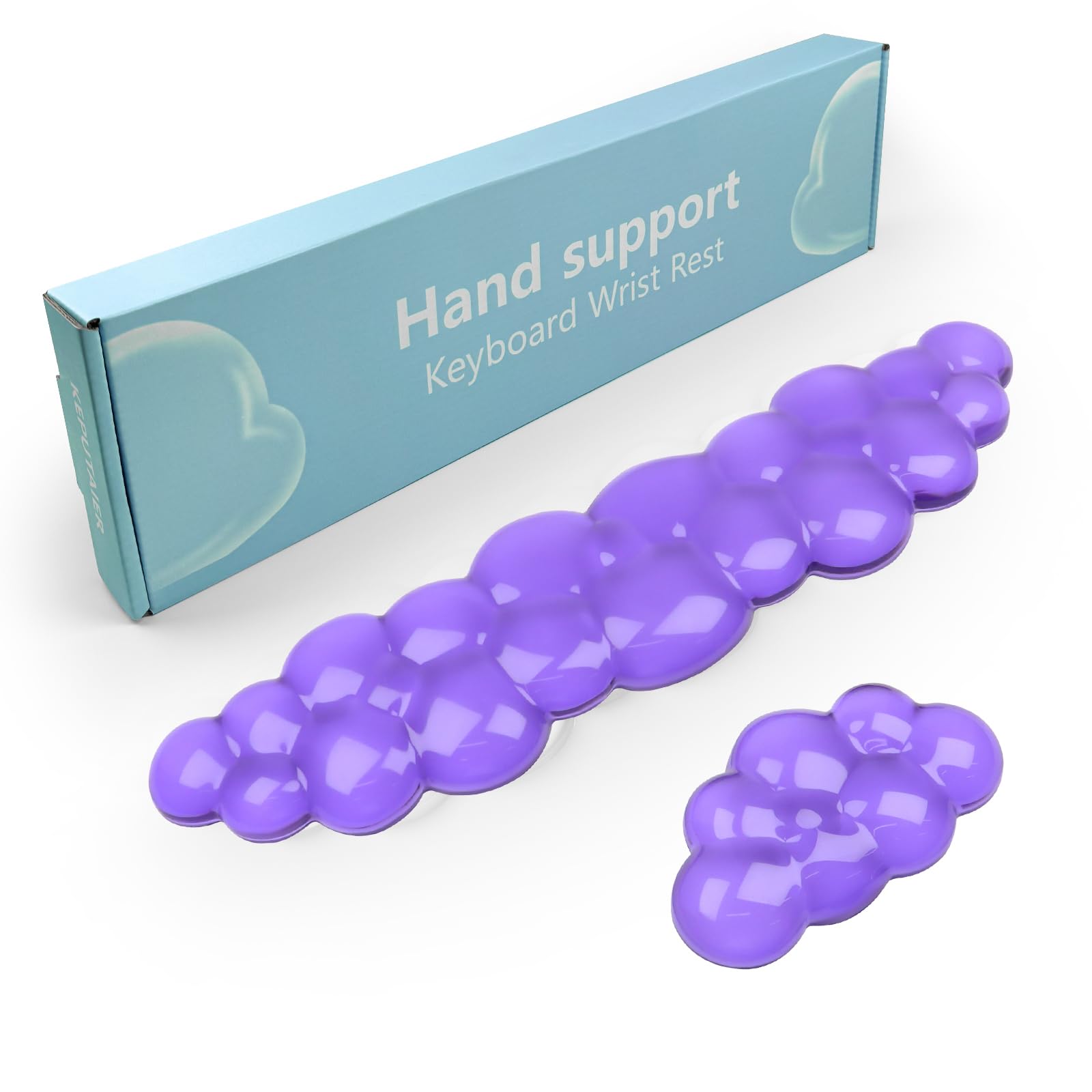 Gel Cloud Keyboard and Mouse Wrist Rest, Cute Wrist Support and Arm Support Keyboard Rest for