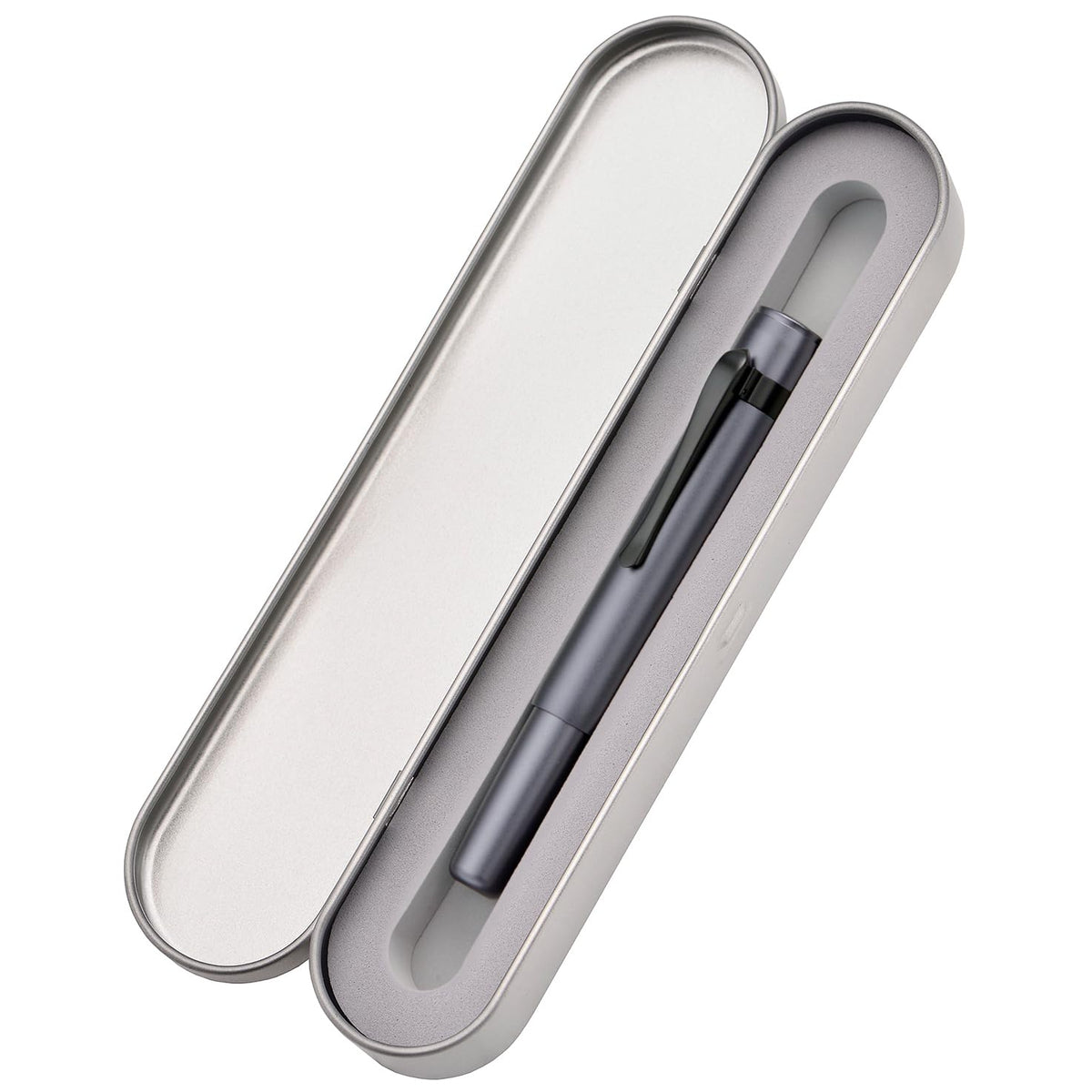 HONG DIAN M2 Black Forest Mini Fountain Pen, Fine Soft Nib & Sleek Shape Aluminium Short Pocket