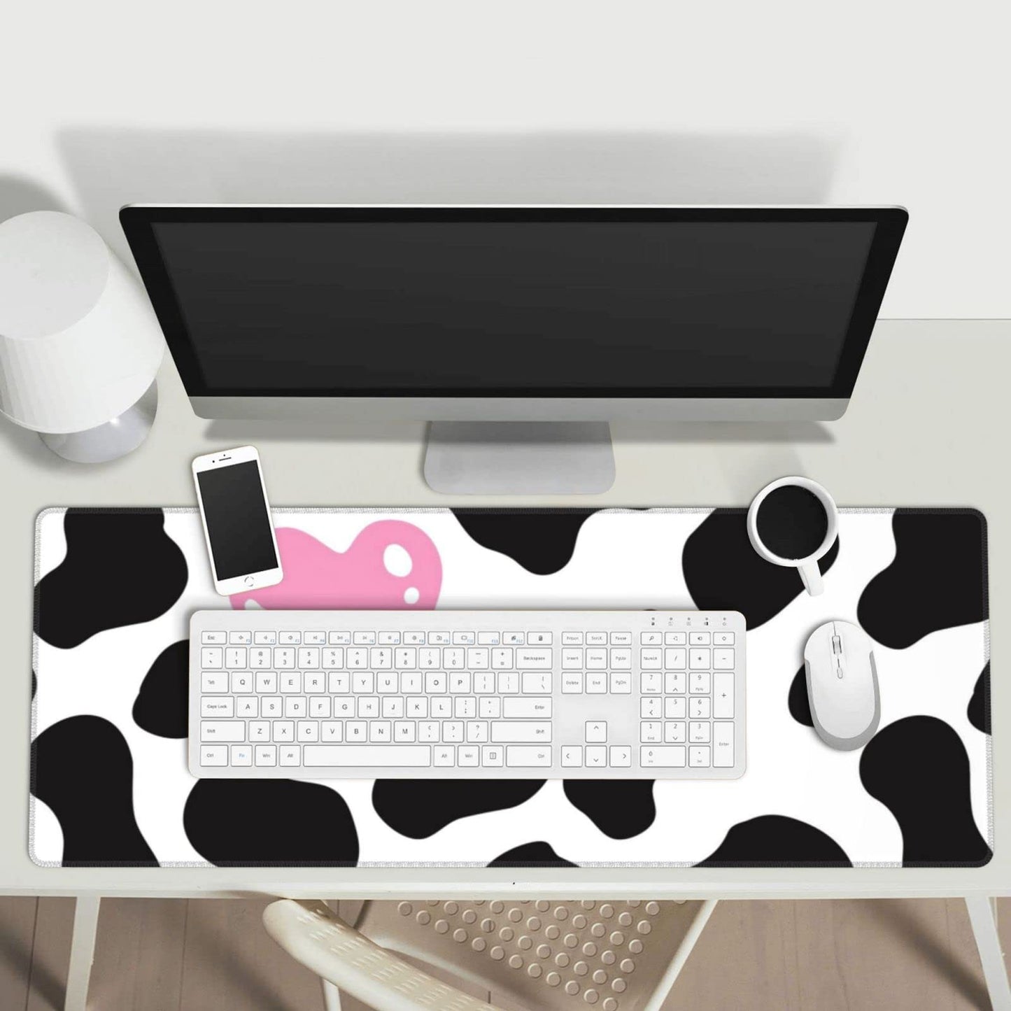 Sigouyinei Extra Large Desk Pad 31.5x12in Office Gaming Non-Slip Mouse Pad