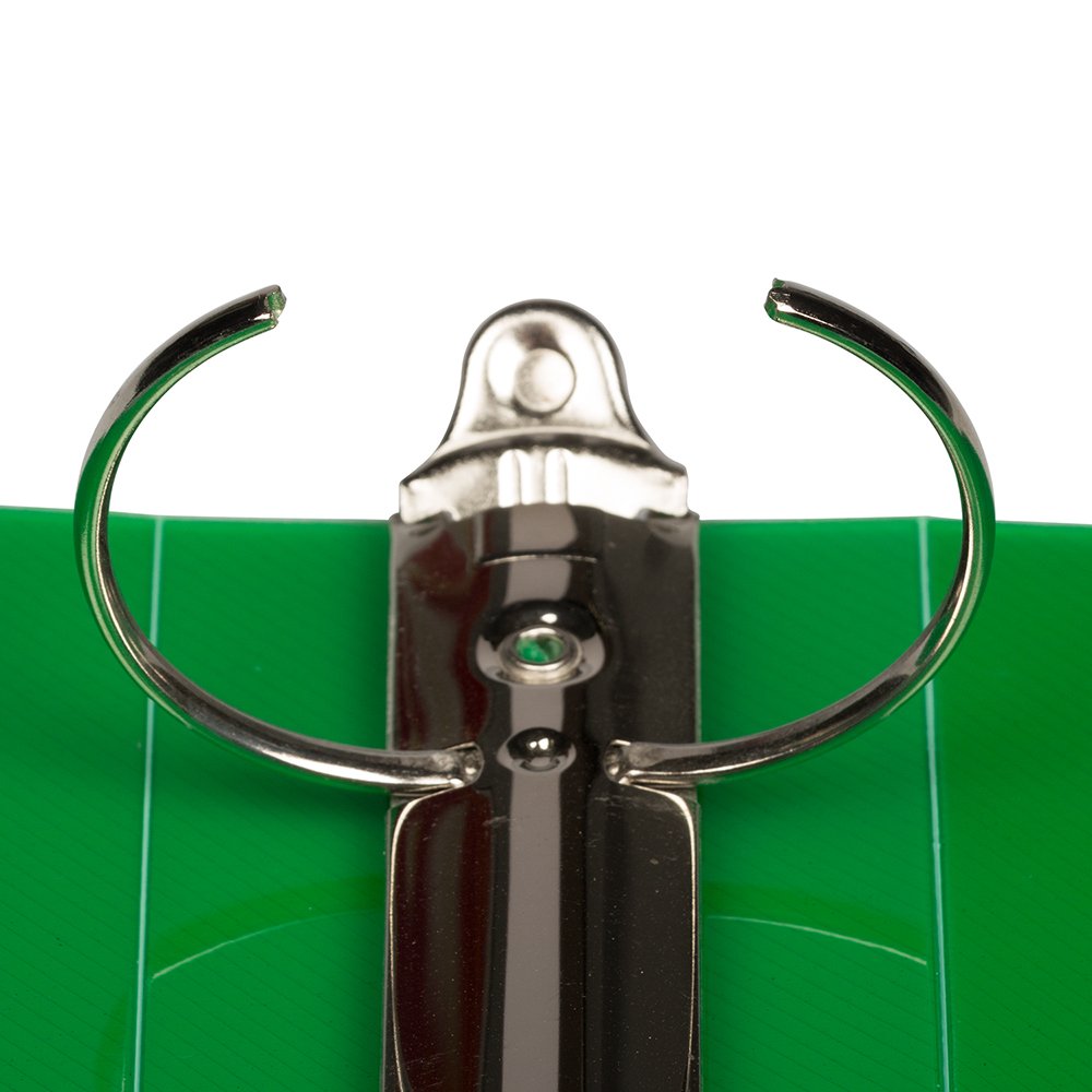 JAM PAPER Plastic 2 inch Binder - Green 3 Ring Binder - Sold Individually