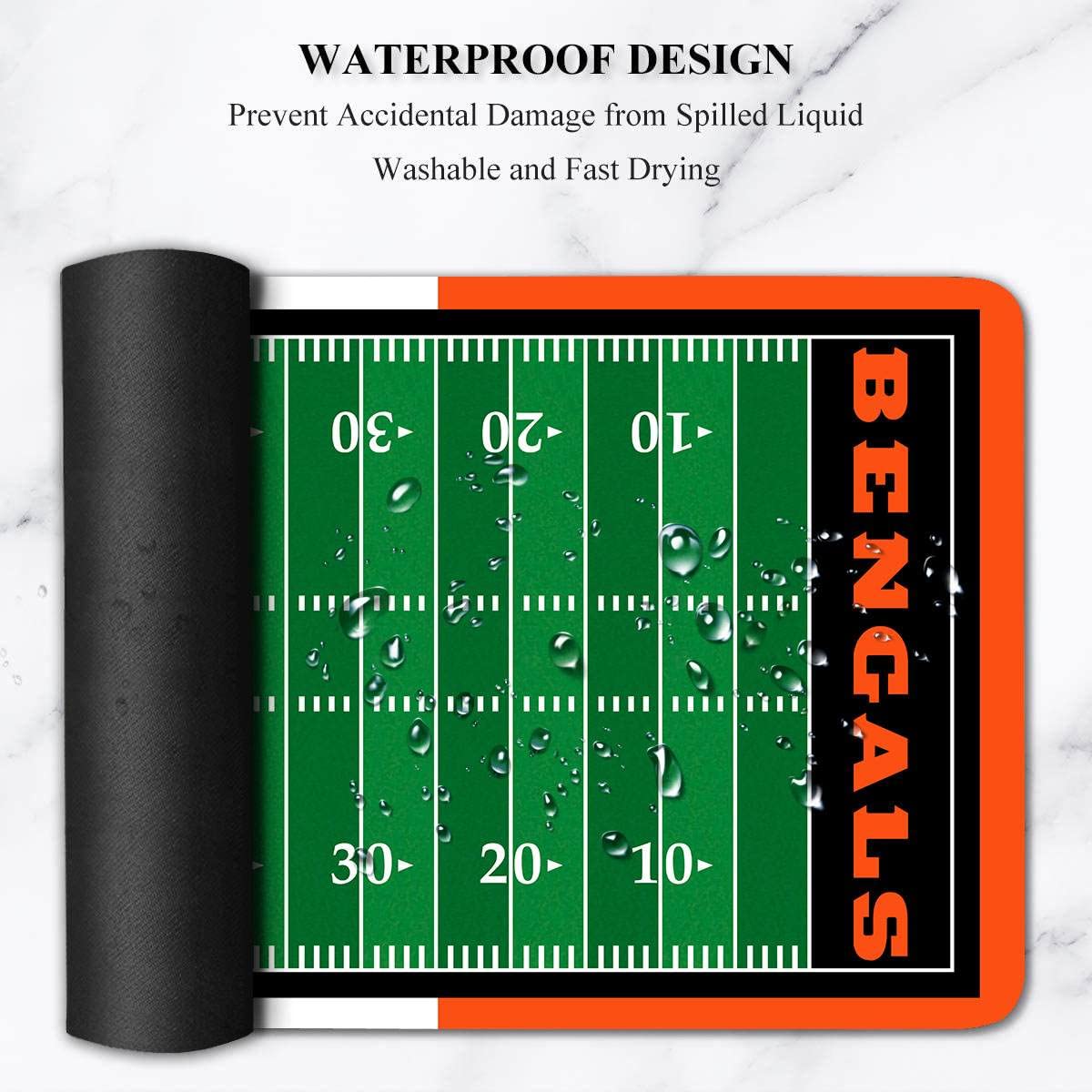 Large Gaming Mouse Pad, Mousepad with Non-Slip Rubber Base for Laptop Computer Desktop