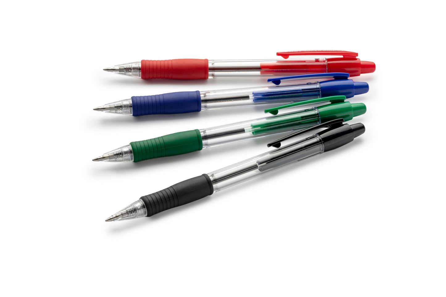 Pilot Super Grip Ballpoint Pens, Set of 6 in M (Blue, Black, Red)