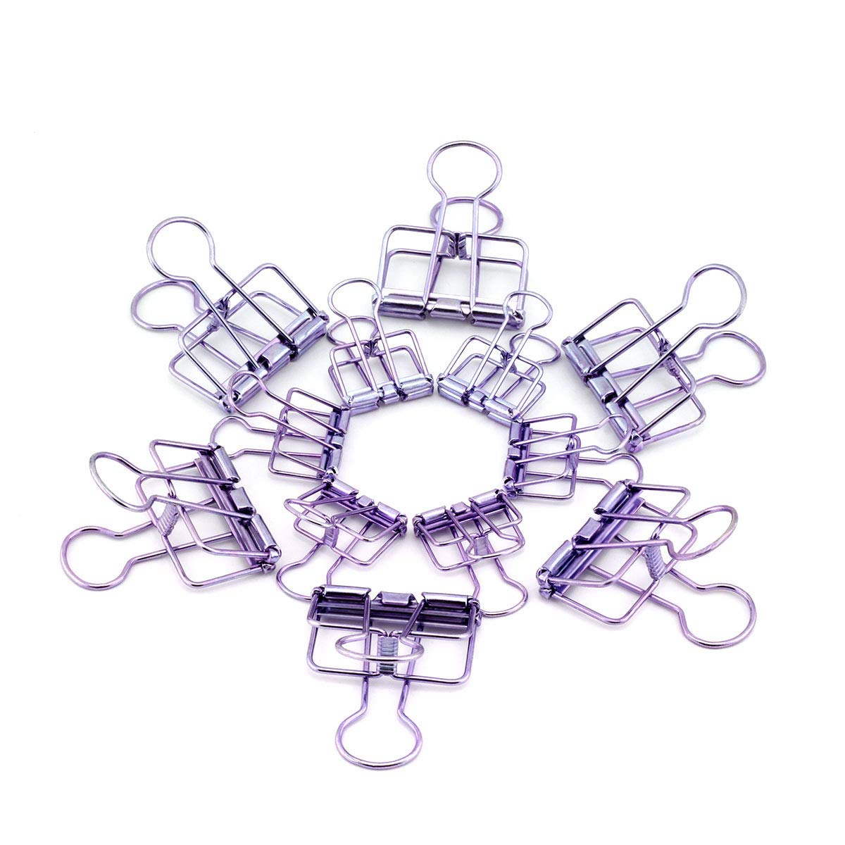 RuiLing 40-Pack Multi-purpose Metal Wire Binder Clip Set,20pcs 2.25 Inch & 20pcs 1.57 Inch Paper