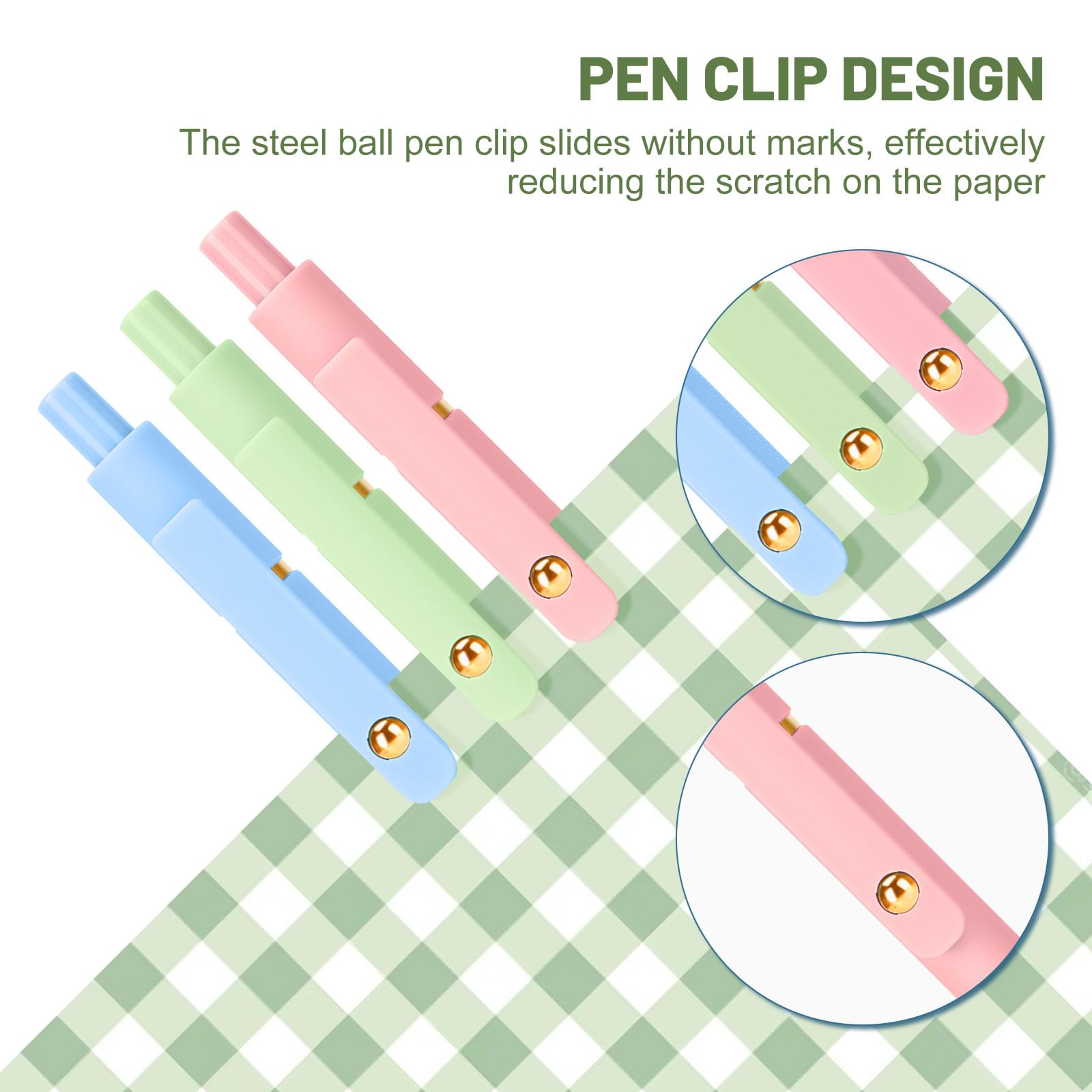 Ddaowanx Colored Gel Pens Set,0.5mm Retractable Quick Dry Colorful Ink Pens
