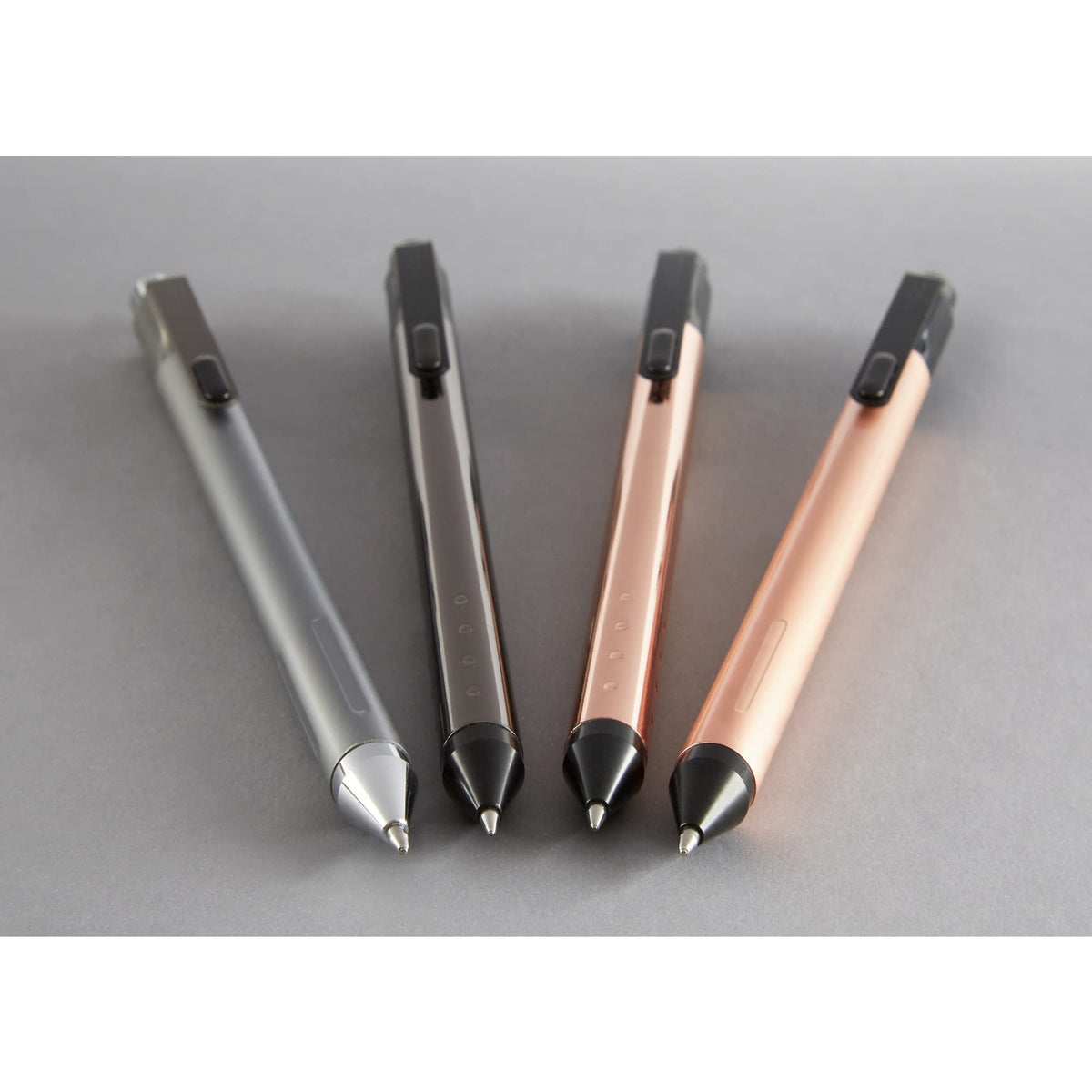 TUL® Fine Writing Solid Metal Barrel Retractable Gel Pen with 2 Refills, Medium Point, 0.7 mm, Rose