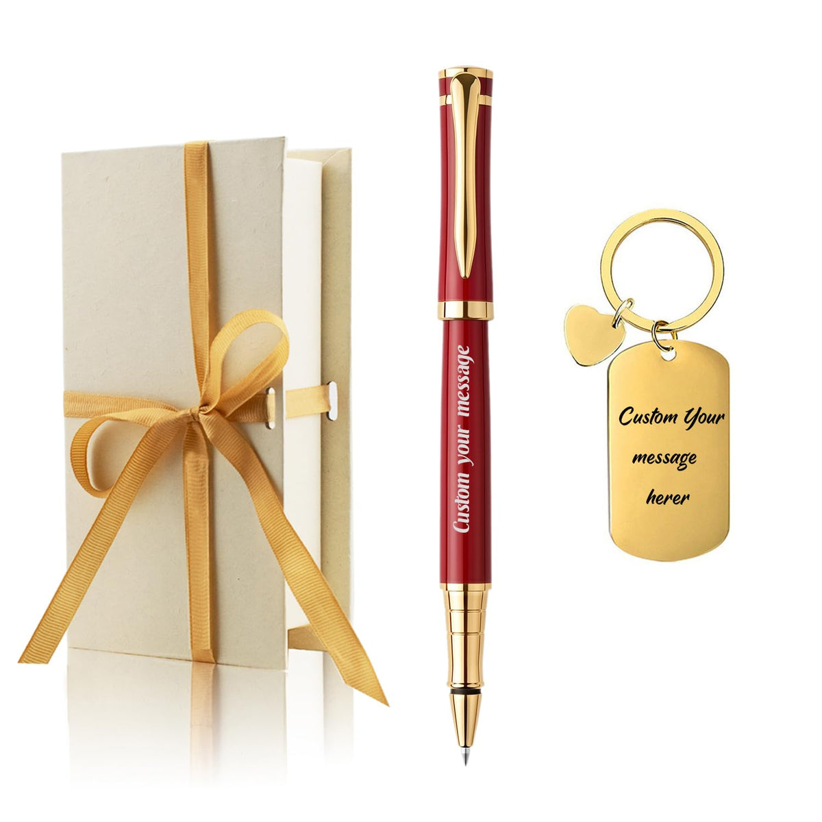 Yastar Personalized Pen with Custom Keychain, for Business Men Women Nurse