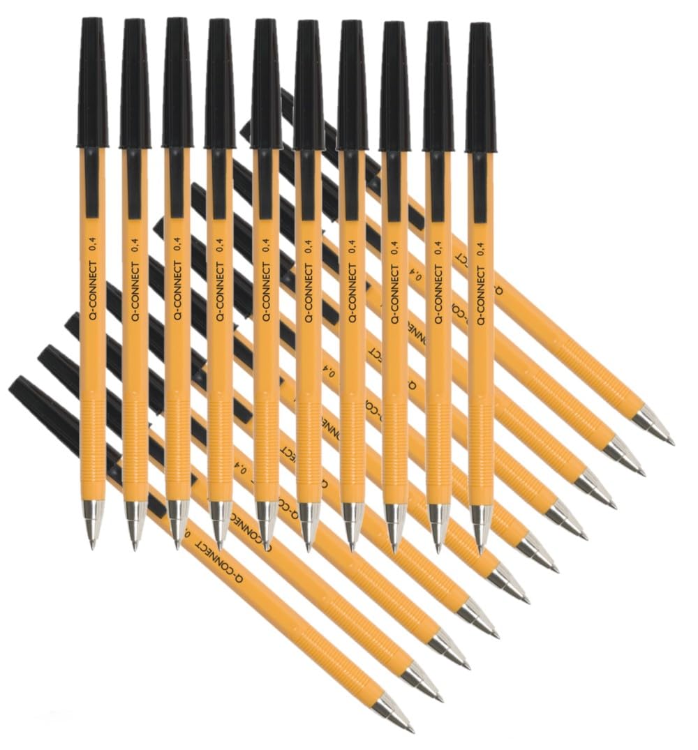 Q-CONNECT Fine Ballpoint Pen - Black