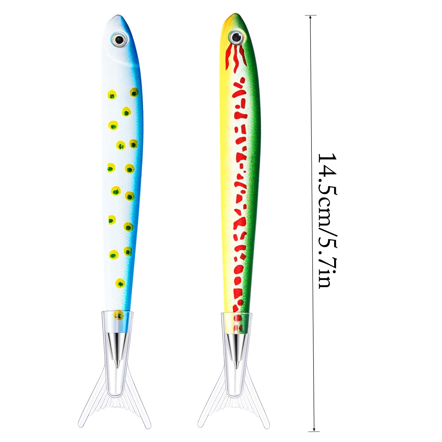 Outus Fish Ballpoint Pens Novelty Kawaii Fish Pens 0.7 mm Black Ink Writing Ballpoint Bulk
