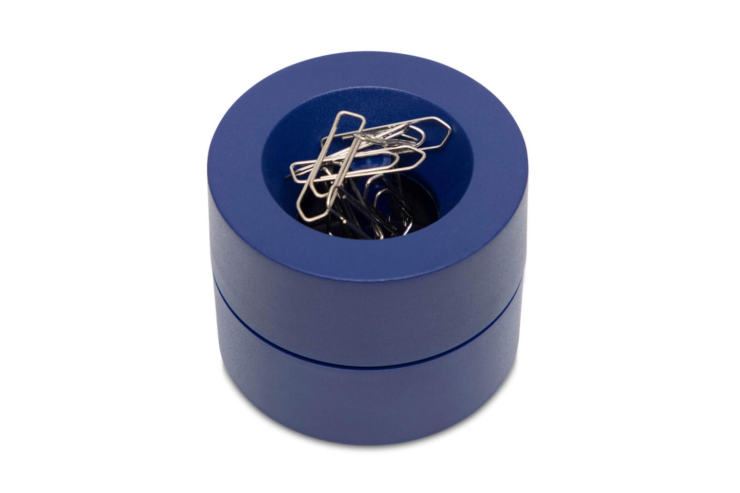 MAUL Magnetic Paperclip Holder, Ø 73mm, H66mm, Blue