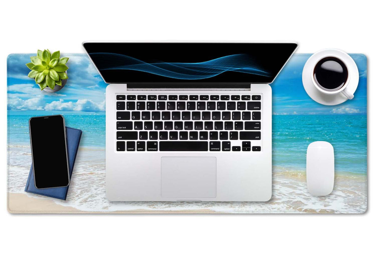 SSOIU Gaming Mouse Pad, Extended Mouse Pad, 35.5x15.7inch XXL Large Big Computer Keyboard Mouse Mat