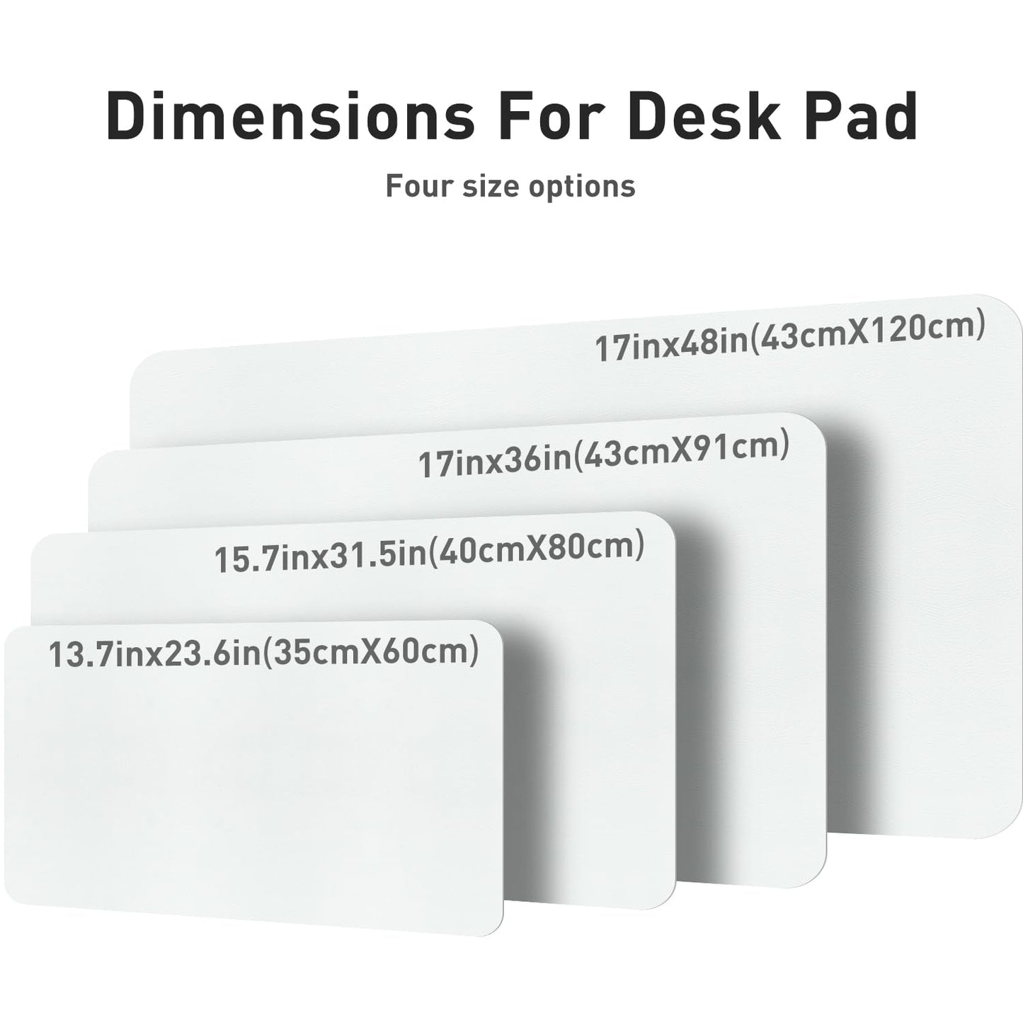Aothia Leather Desk Pad Protector, Mouse Pad, Office Desk Mat, Non-Slip PU Leather Desk Blotter