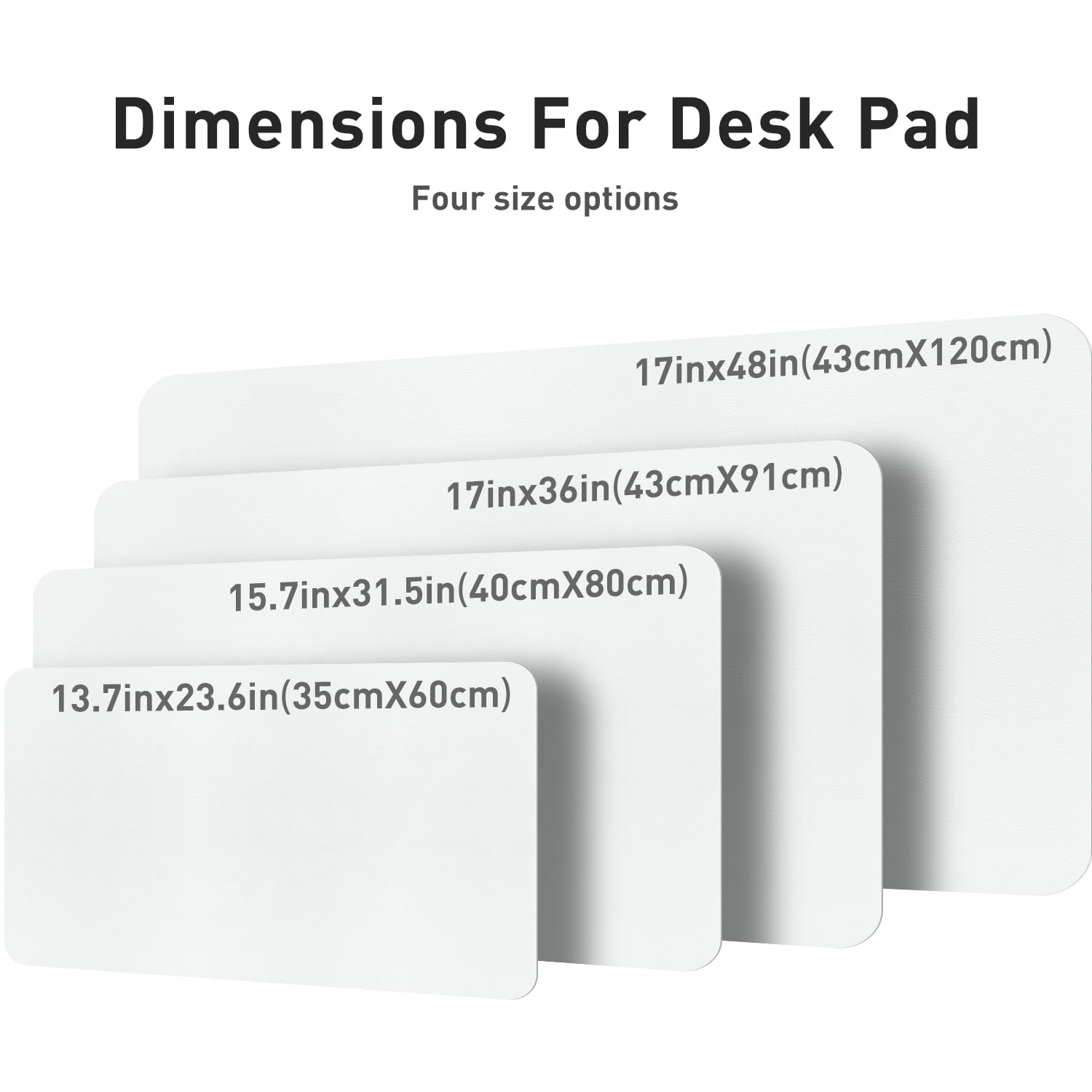 Aothia Leather Desk Pad Protector, Mouse Pad, Office Desk Mat, Non-Slip PU Leather Desk Blotter