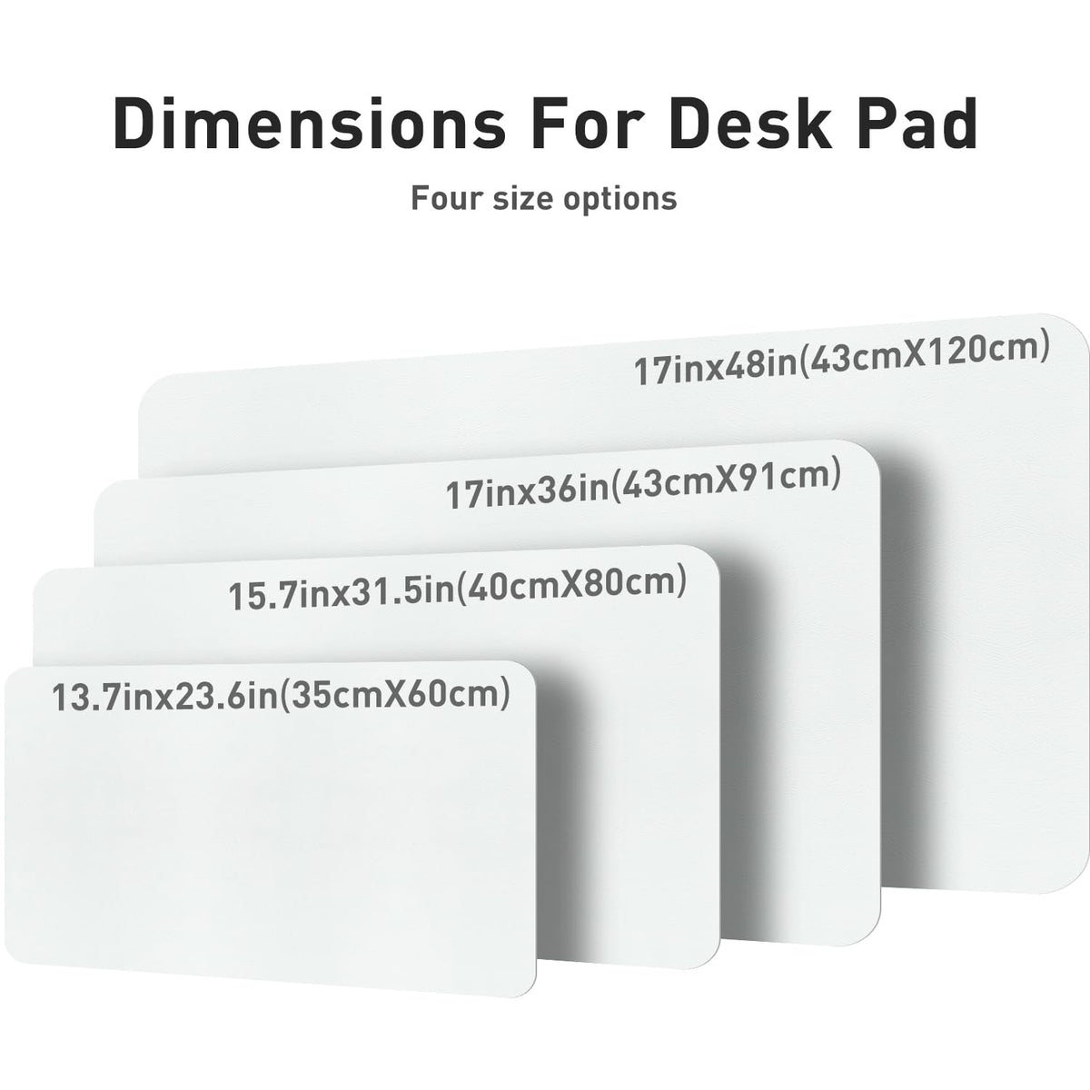 Aothia Leather Desk Pad Protector, Office Desk Mat, Large Mouse Pad, Non-Slip PU Leather Desk