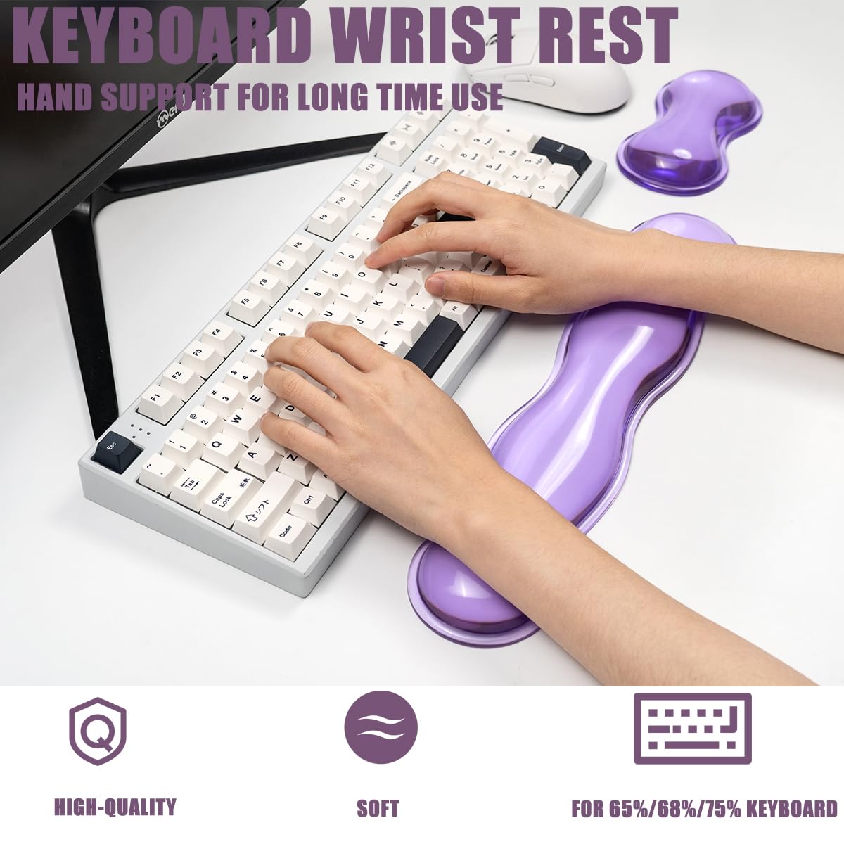 Gel Keyboard and Mouse Wrist Rest Set,Wrist Pad for Computer Keyboard