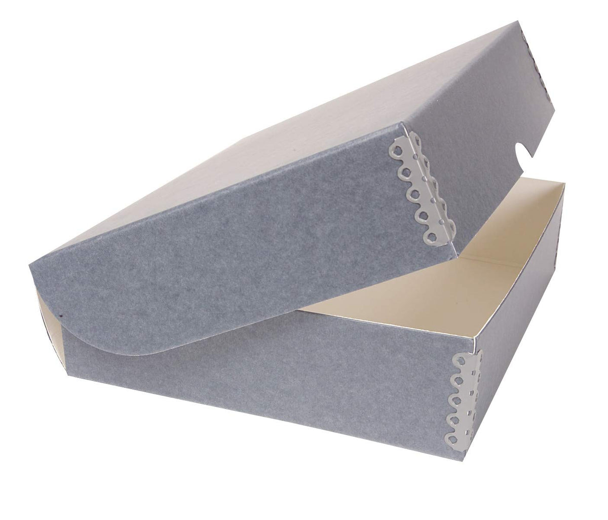 Gaylord Archival Blue/Grey Clamshell Preservation Box - 10 1/4W x 12 1/4L x 3" H