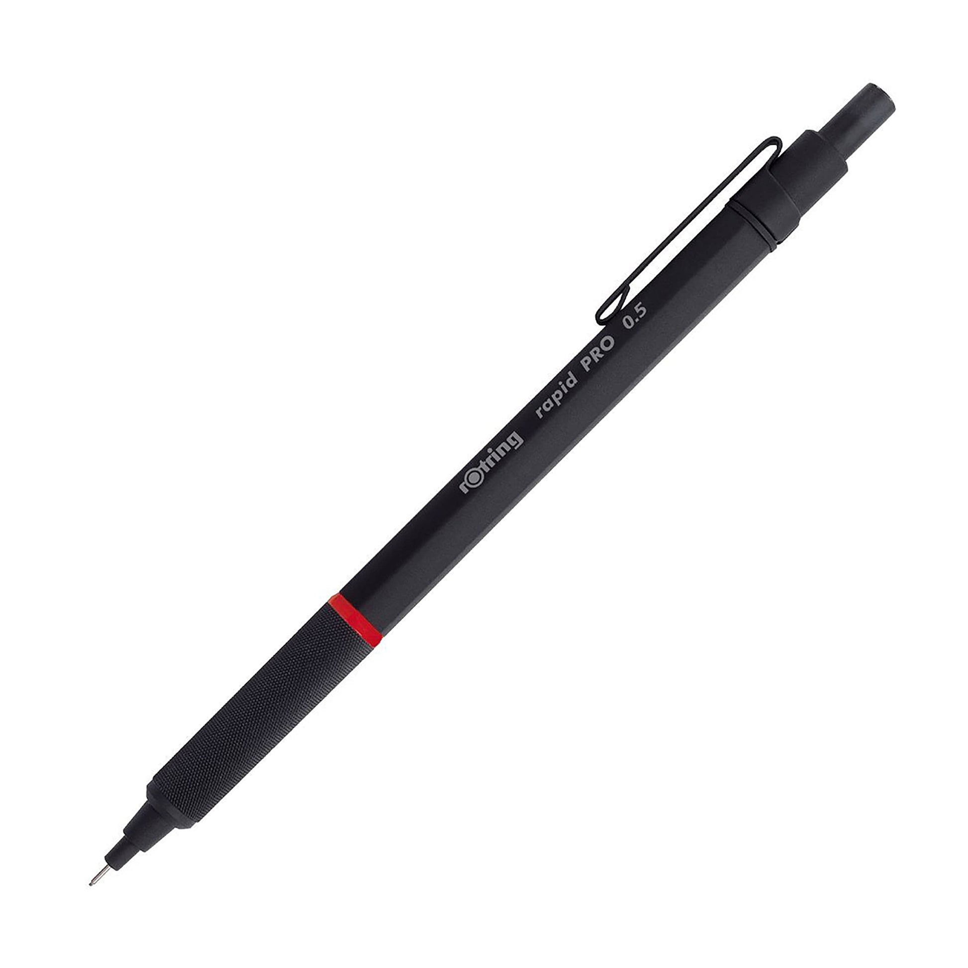 rOtring Rapid Pro Mechanical Pencil, 0.5 mm, Matte Black Finish, Precision Writing and Sketching