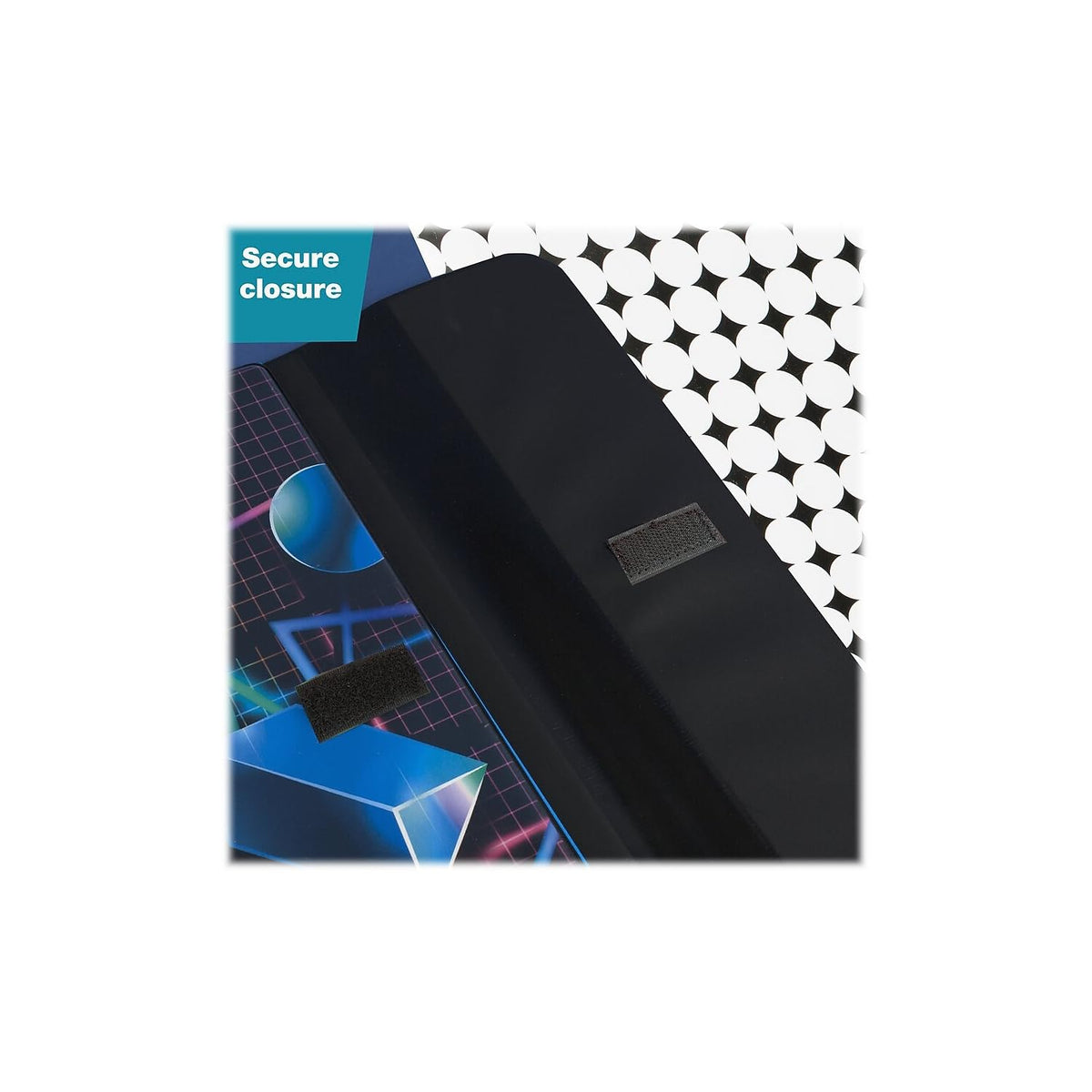 Mead Trapper Keeper Binder, Retro Design, 1 Inch Binder with Folders and Pockets, Holds 8-1/2" x