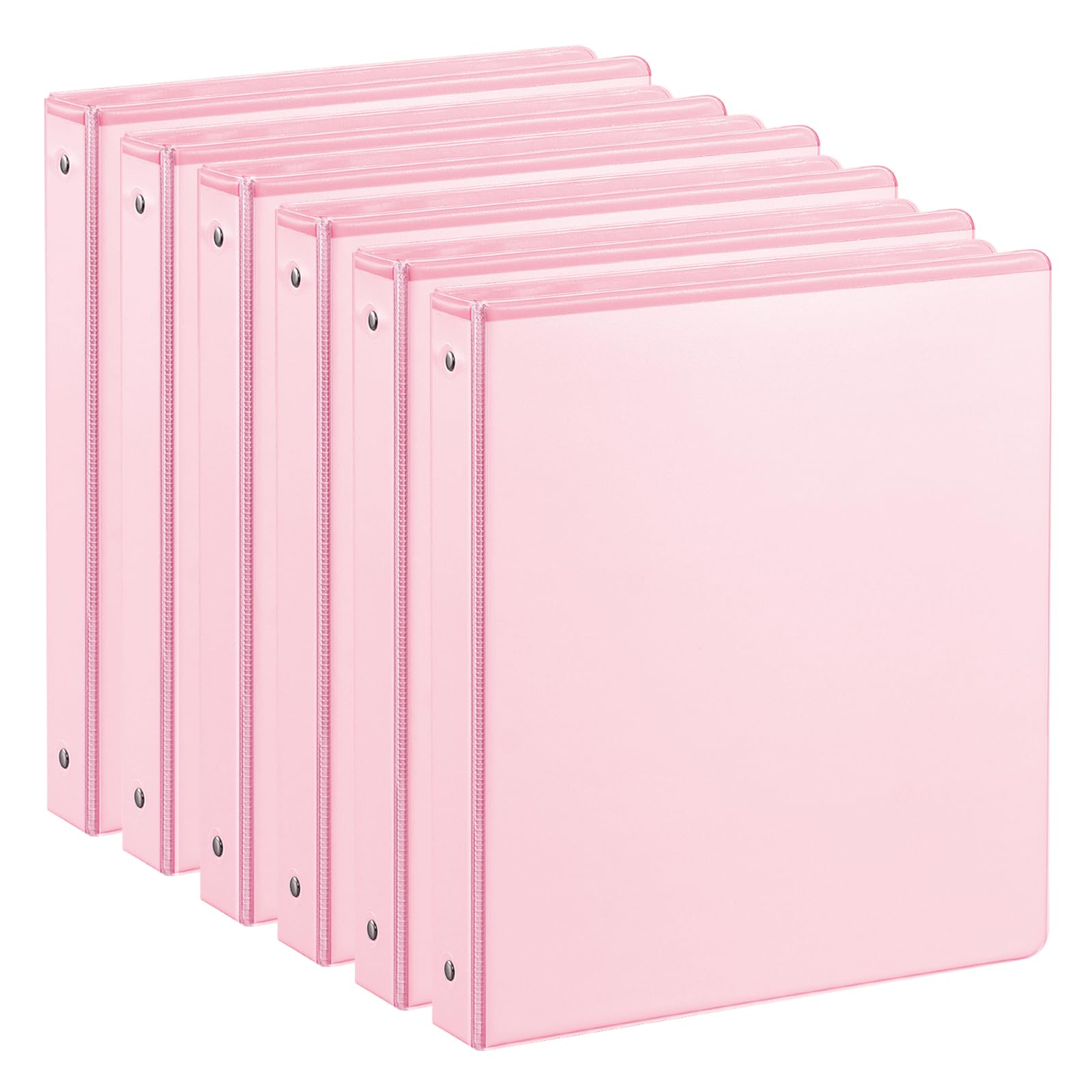 SUIN 1-inch 3 Ring Binder with 2 Interior Pockets, 1''Durable Binders Holds US Letter Size 8.5'' x