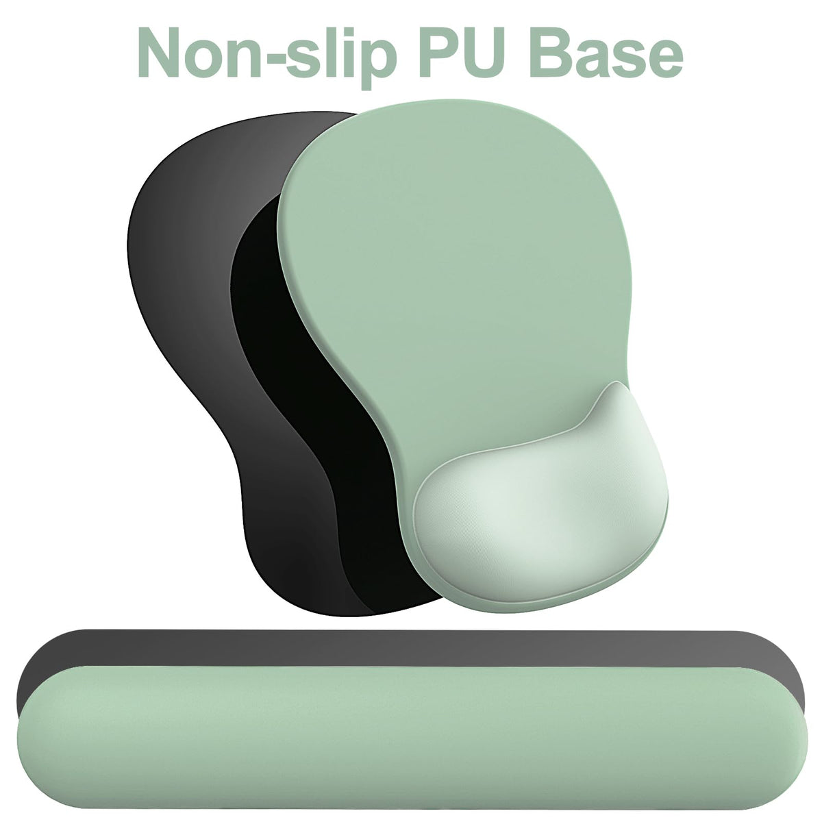 Ergonomic Mouse Pad with Wrist Rest and Keyboard Wrist Rest, Gel Mousepad