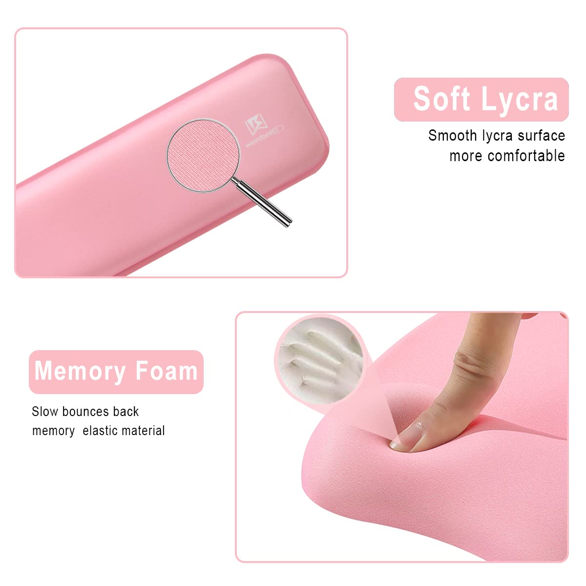 Memory Foam Set Wrist Rest Pad & Mouse Wrist Rest Support,Ergonomic Design for