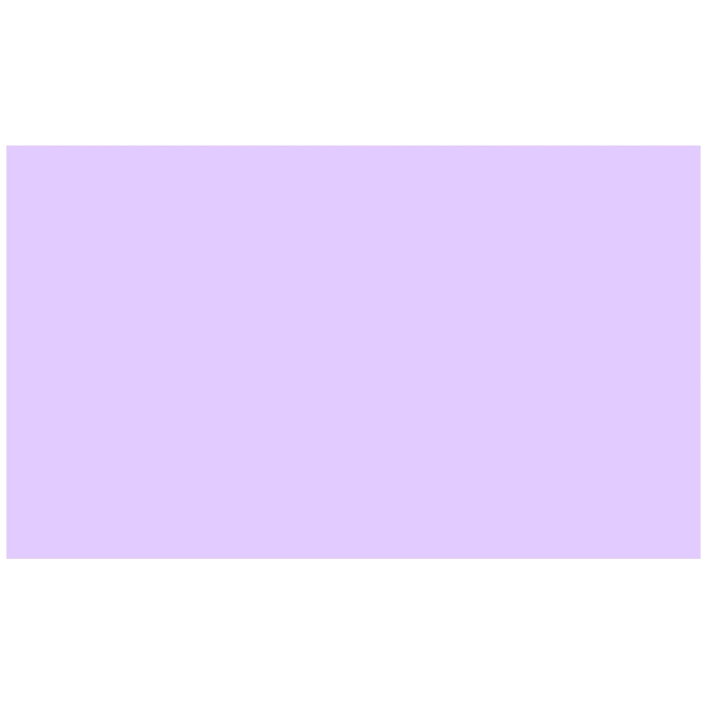 Colonial Cards: 150 Color Cardstock 3" x 5" Index Cards, Light Purple, Unruled